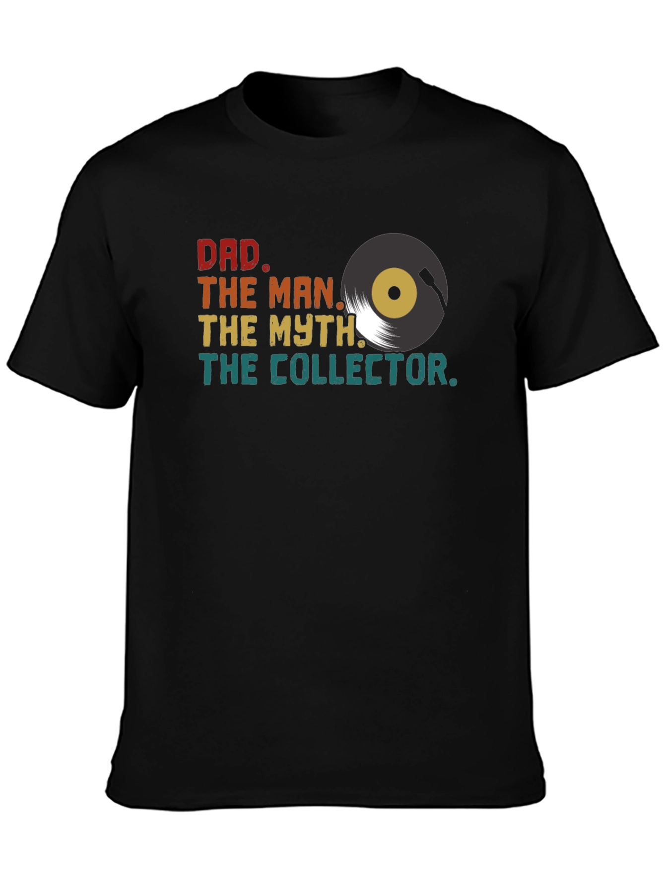 Dad Themed Vinyl Record T-Shirt