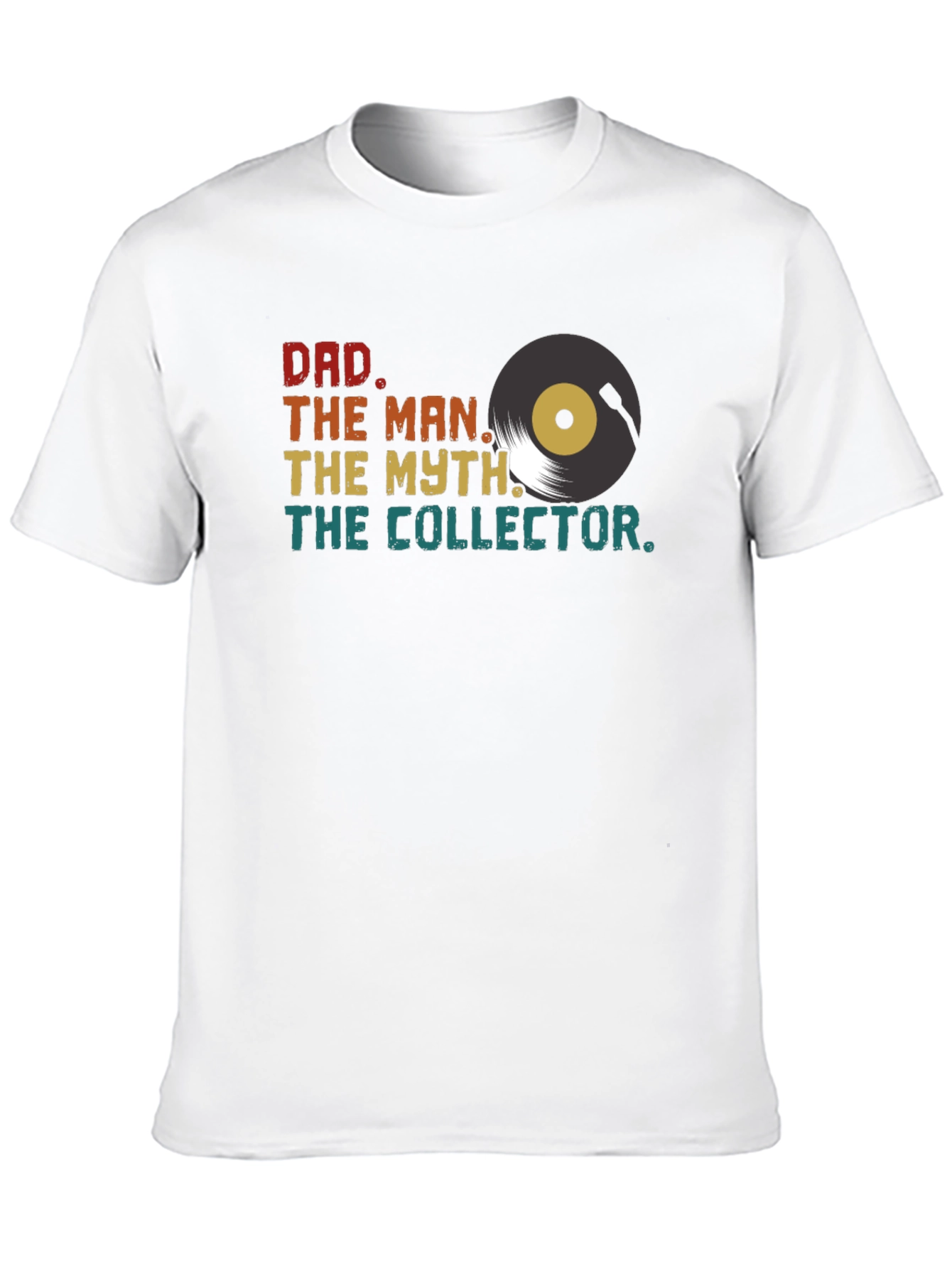 Dad Themed Vinyl Record T-Shirt