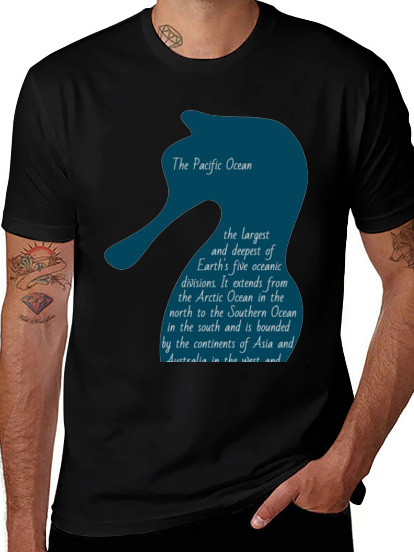 Pacific Ocean T-Shirt - Oceanography Geography Tee