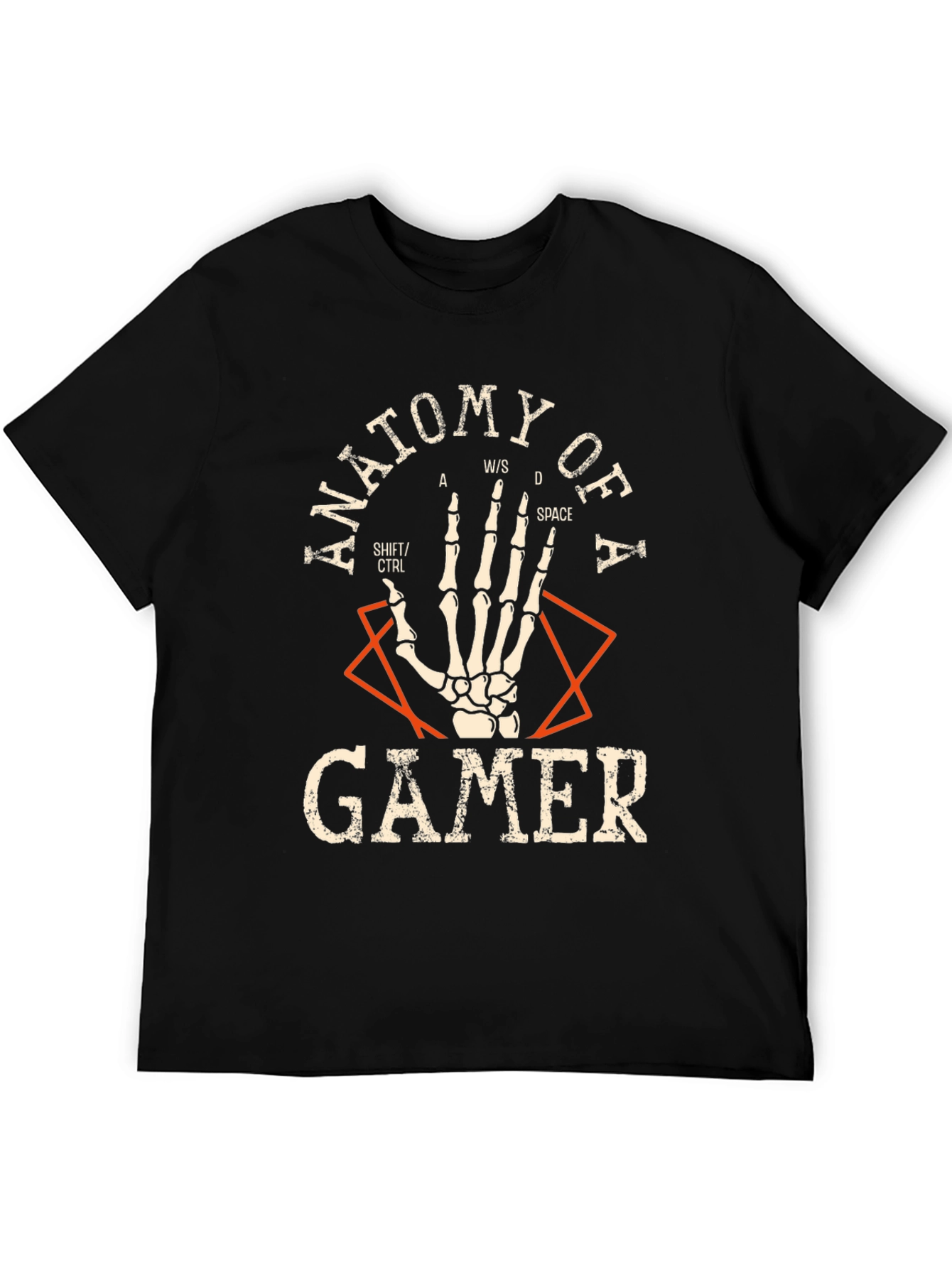 Anatomy of a Gamer Black T-Shirt