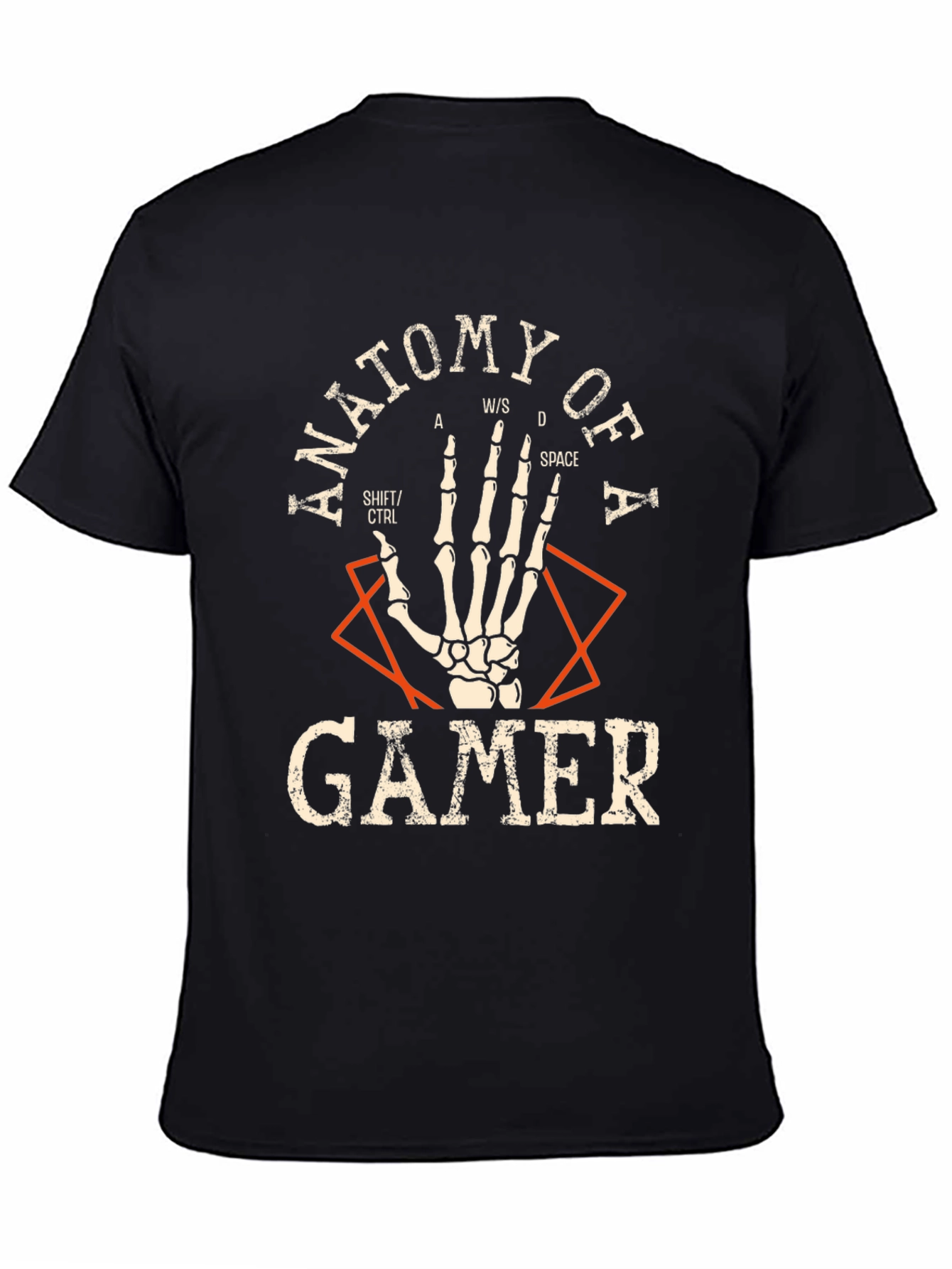 Anatomy of a Gamer Black T-Shirt
