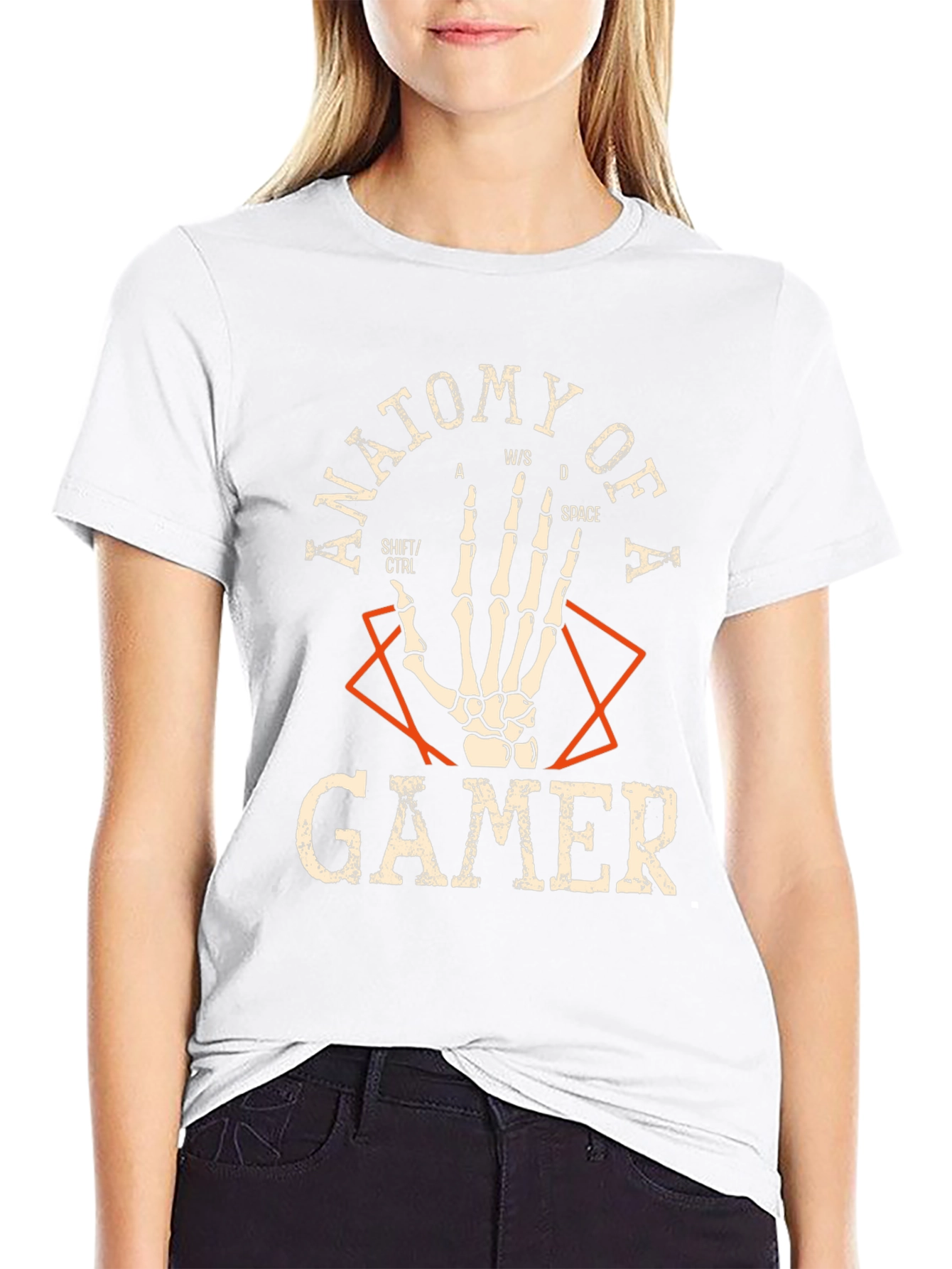 Anatomy of a Gamer Black T-Shirt