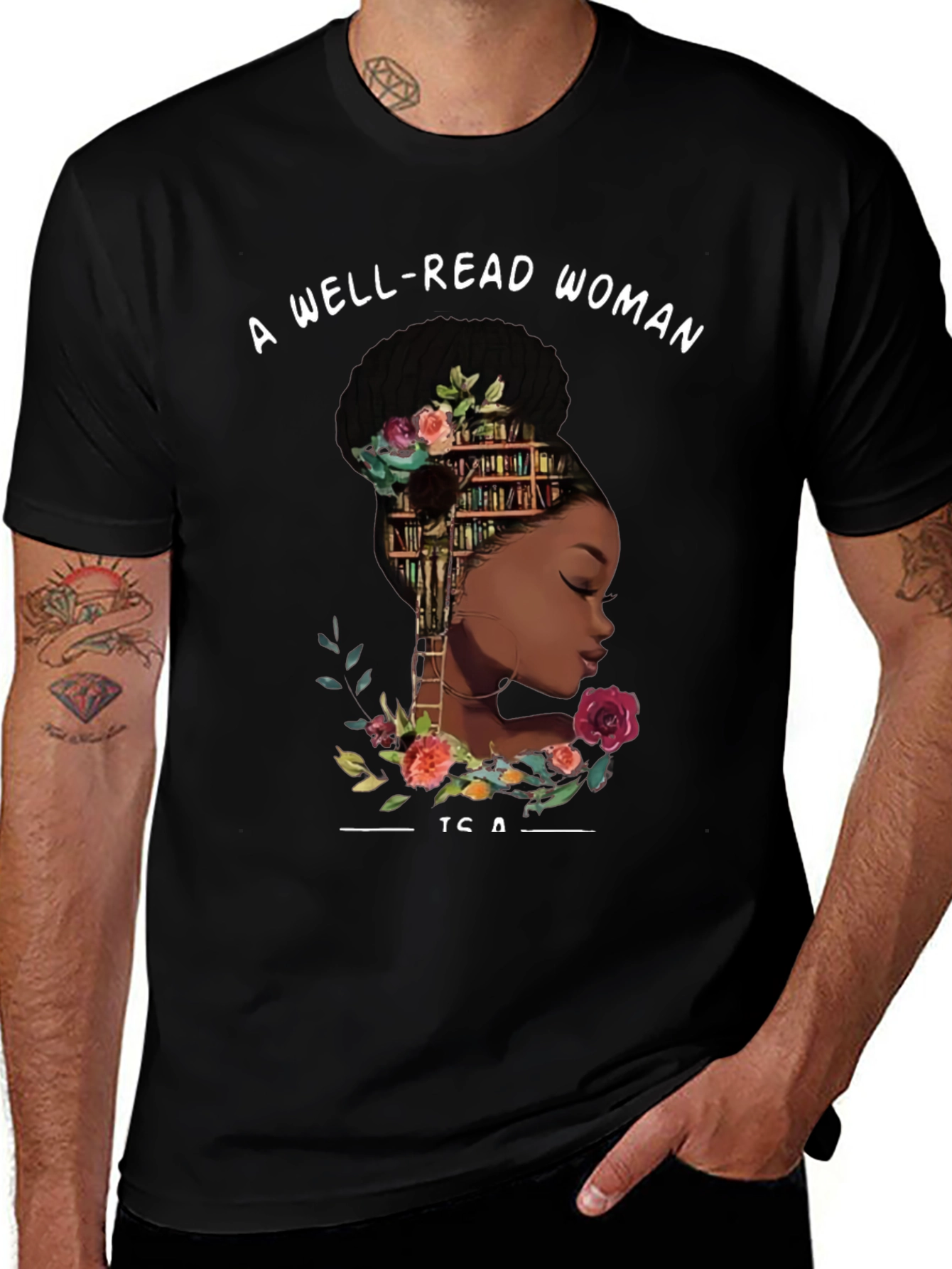 Well-Read Woman Graphic Tee - Book Lover T-Shirt