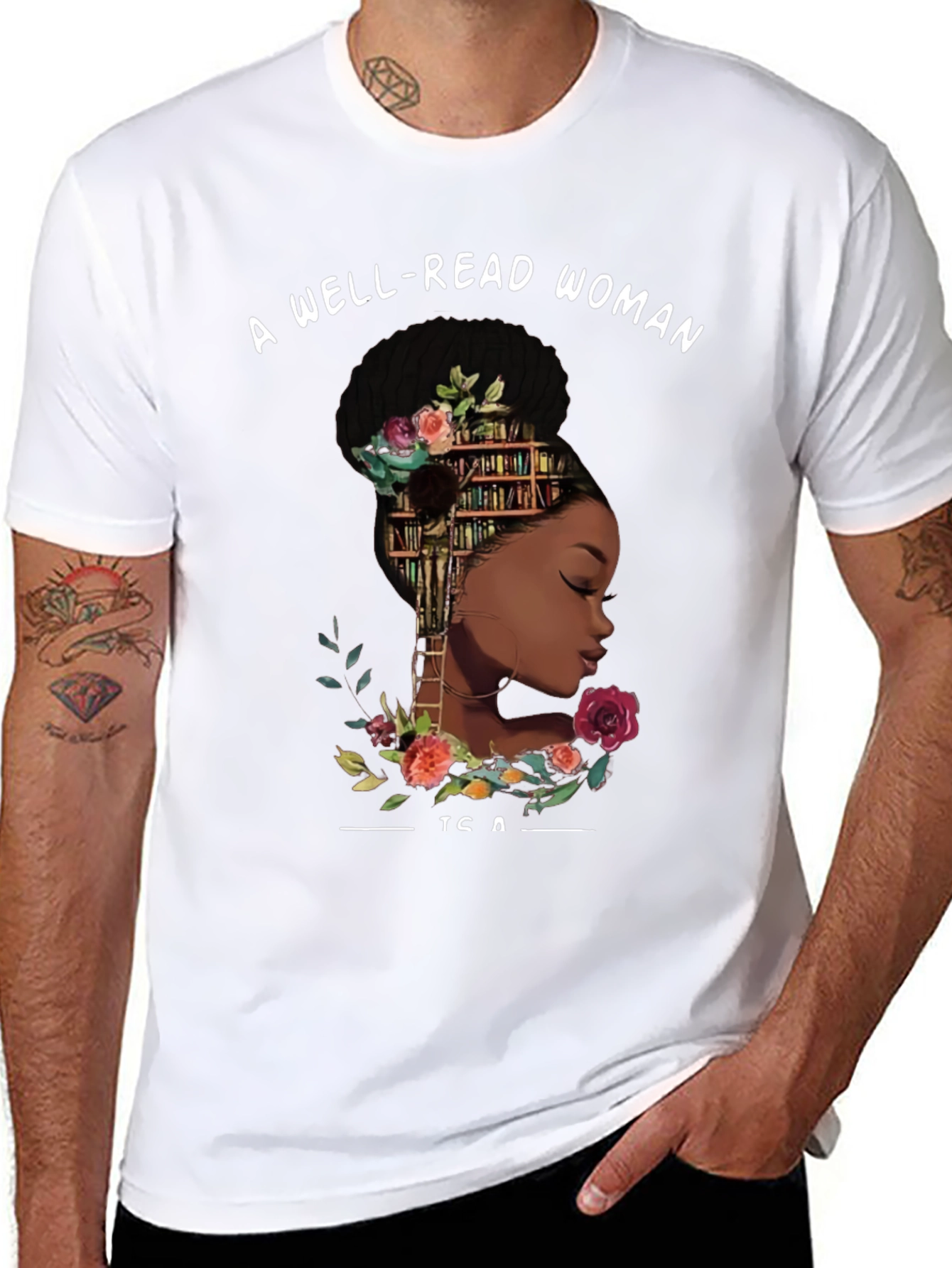 Well-Read Woman Graphic Tee - Book Lover T-Shirt
