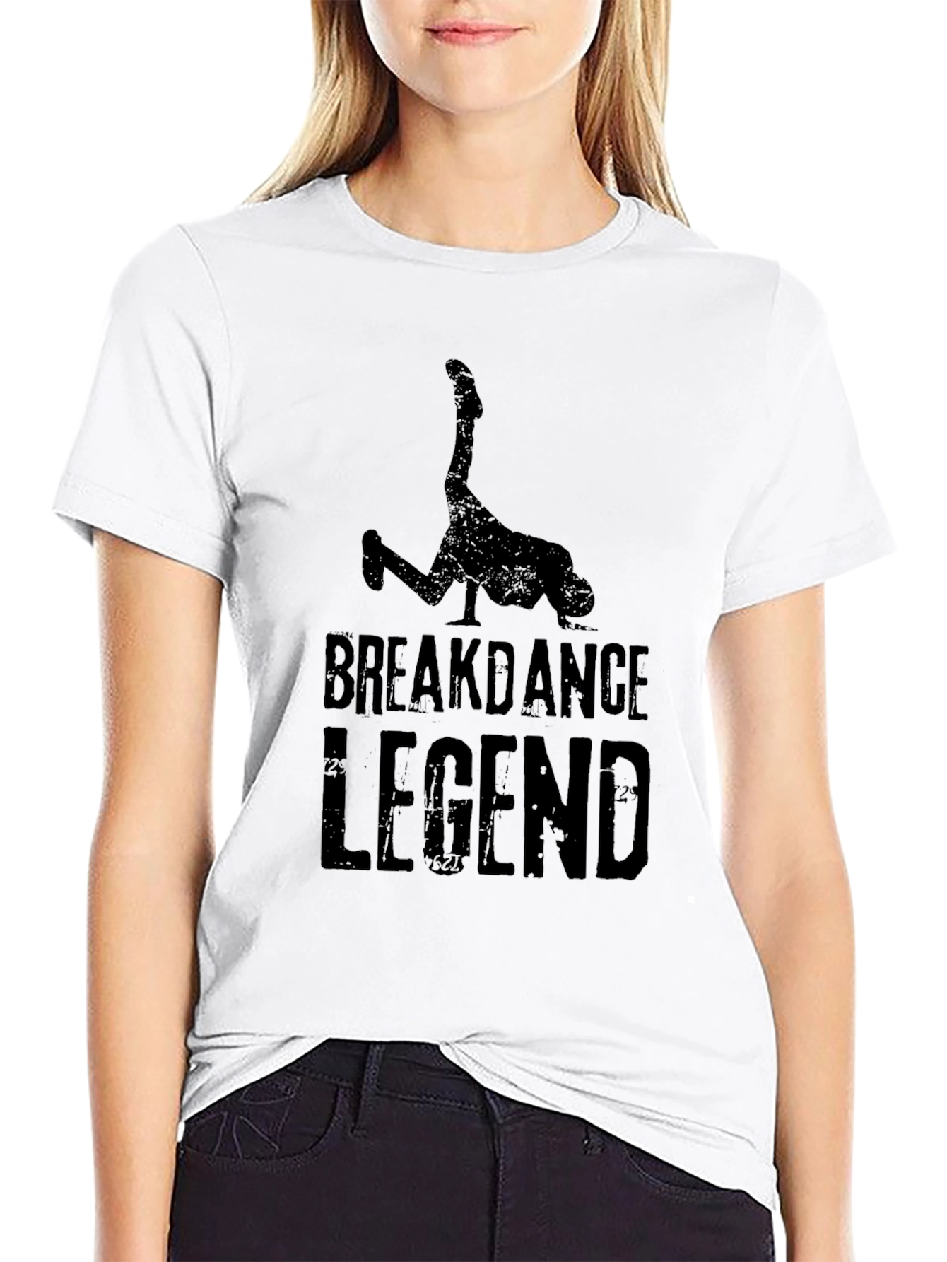 Breakdance Legend Black Graphic T-Shirt