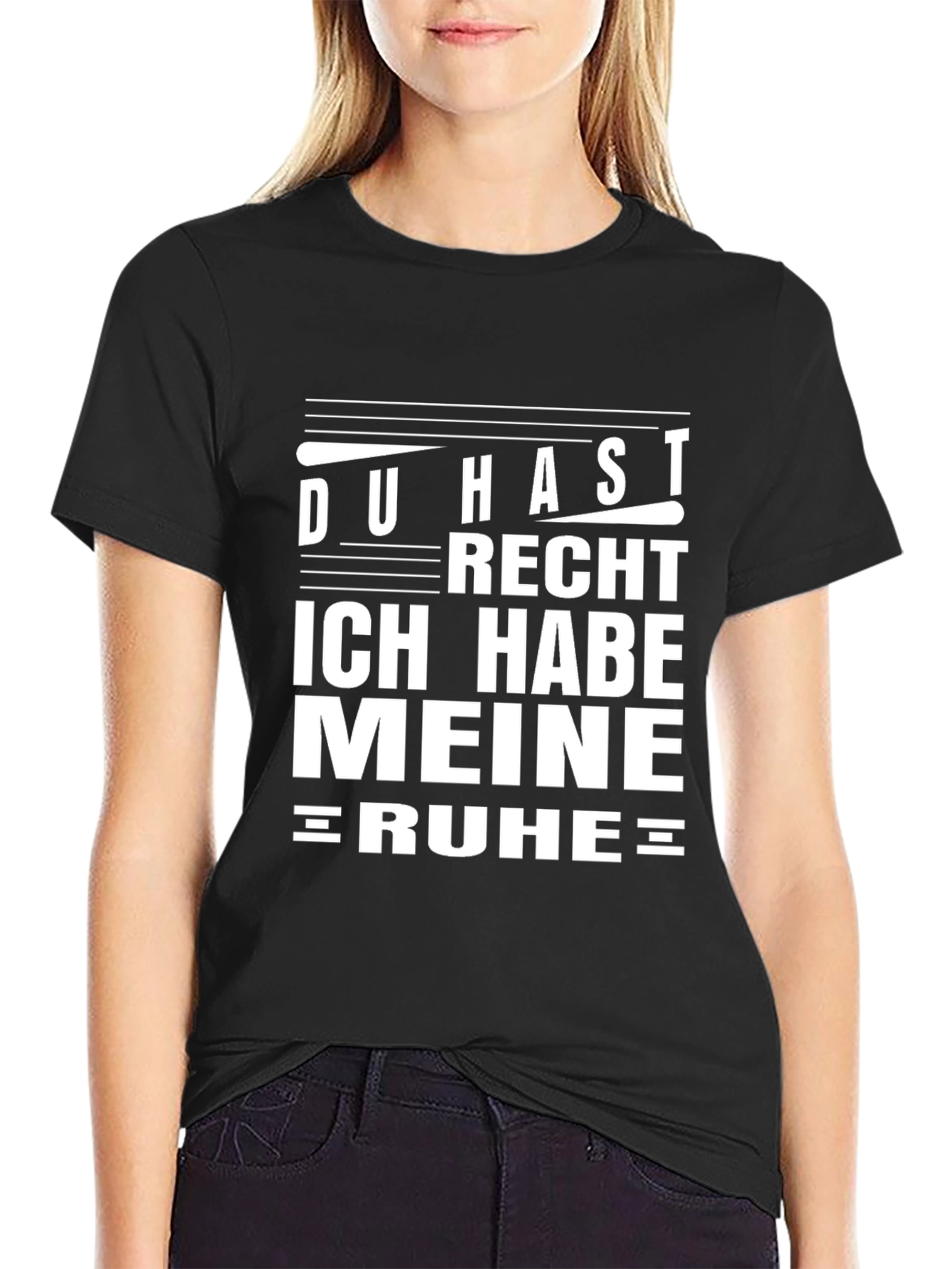 Du Hast Recht T-Shirt - Black Cotton Tee