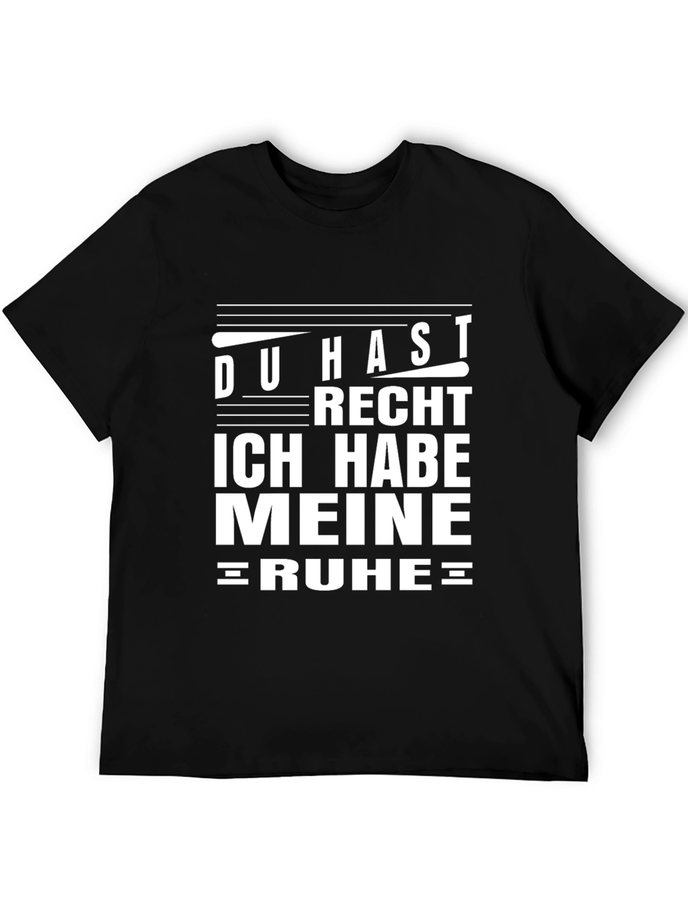Du Hast Recht T-Shirt - Black Cotton Tee