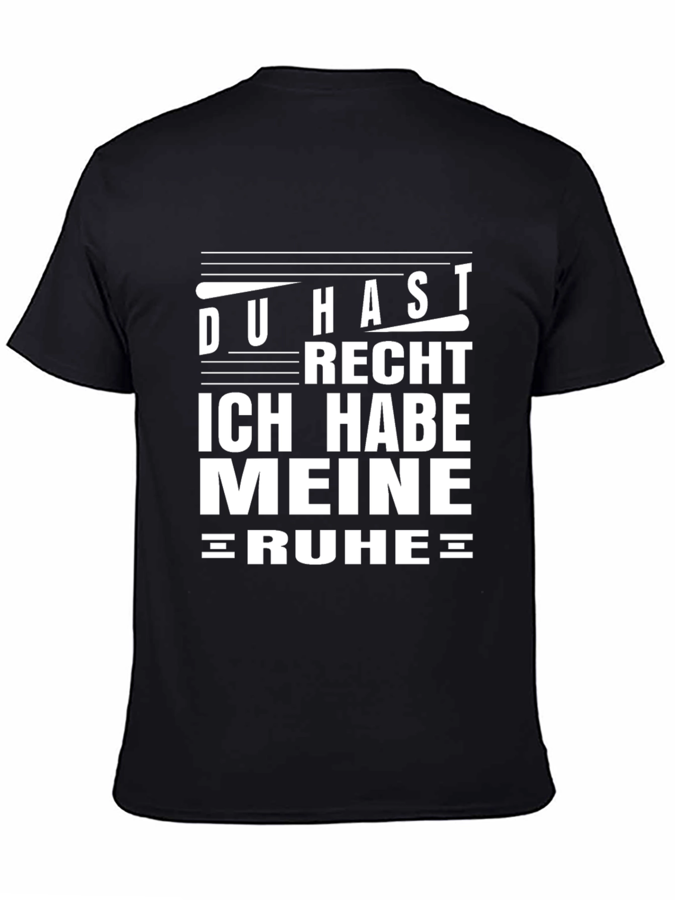 Du Hast Recht T-Shirt - Black Cotton Tee
