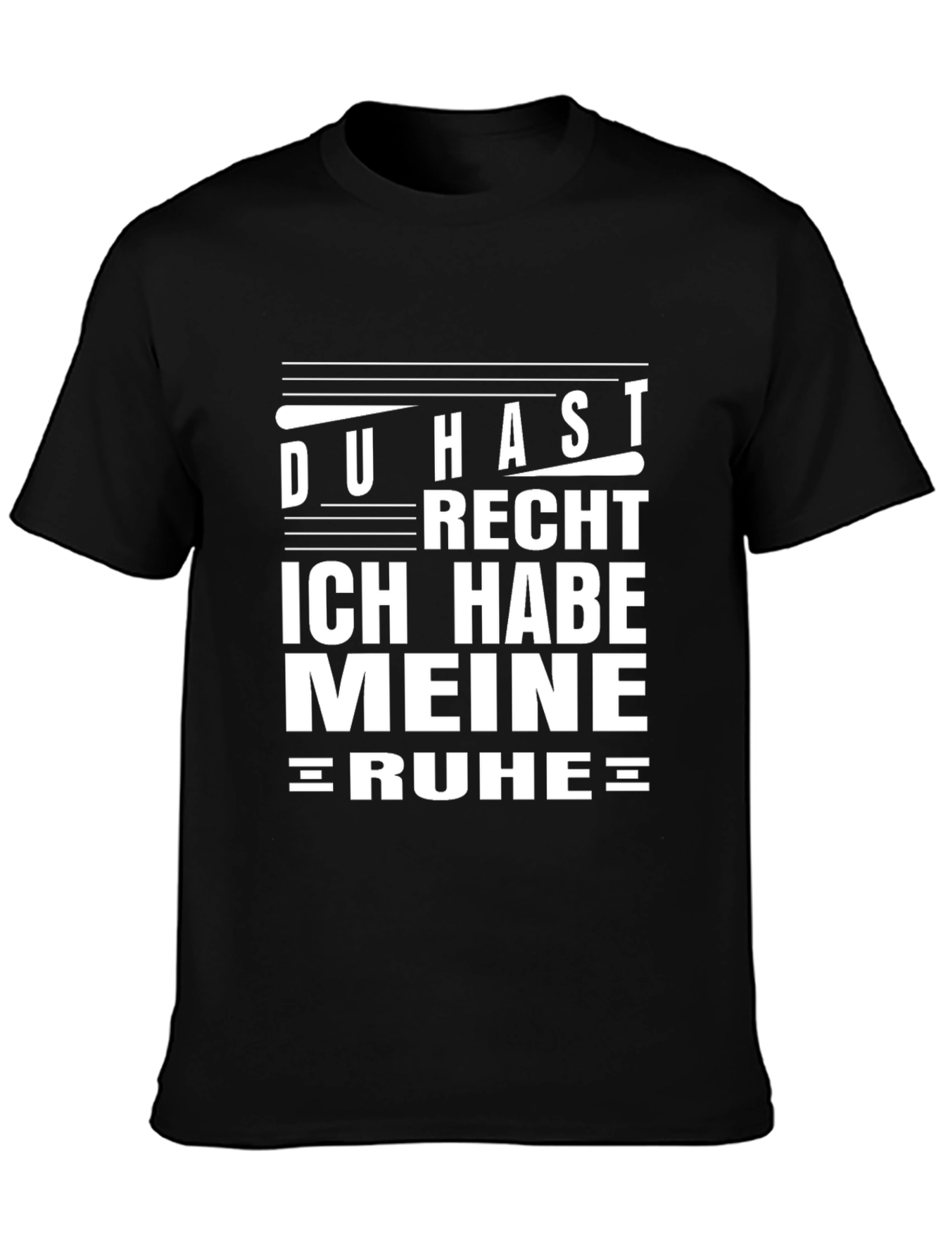 Du Hast Recht T-Shirt - Black Cotton Tee