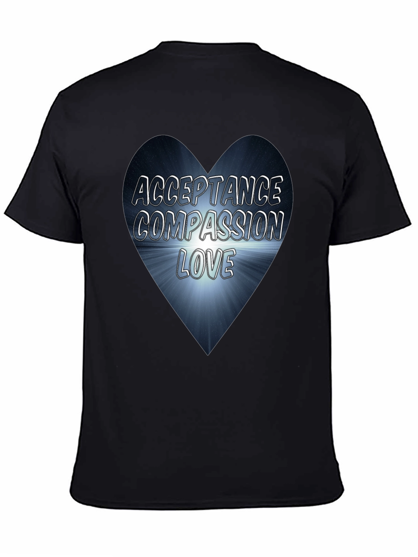 Acceptance Compassion Love Heart Graphic Tee