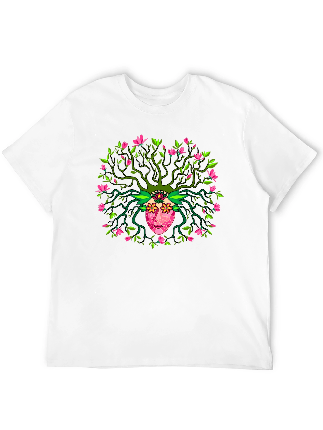 Nature Spirit Graphic Tee - Unique Artistic Design