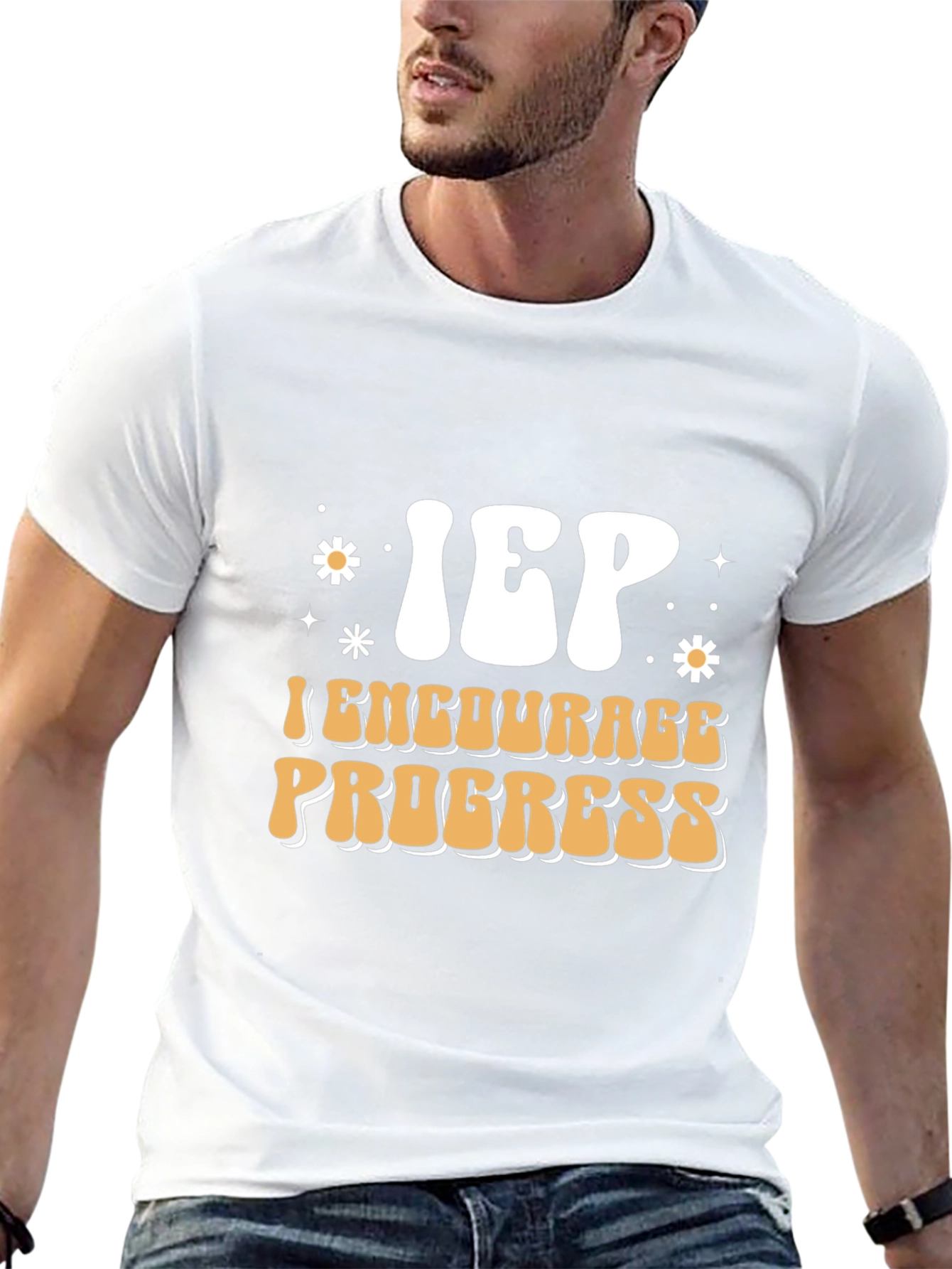 IEP Encourage Progress Black T-Shirt