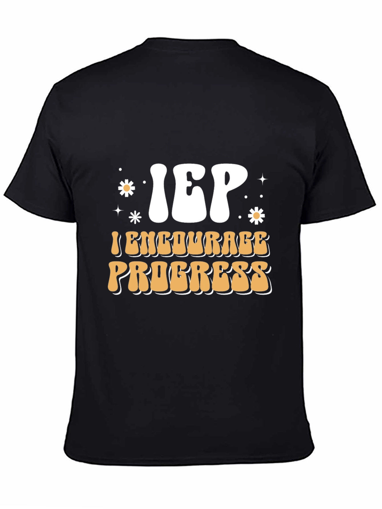 IEP Encourage Progress Black T-Shirt