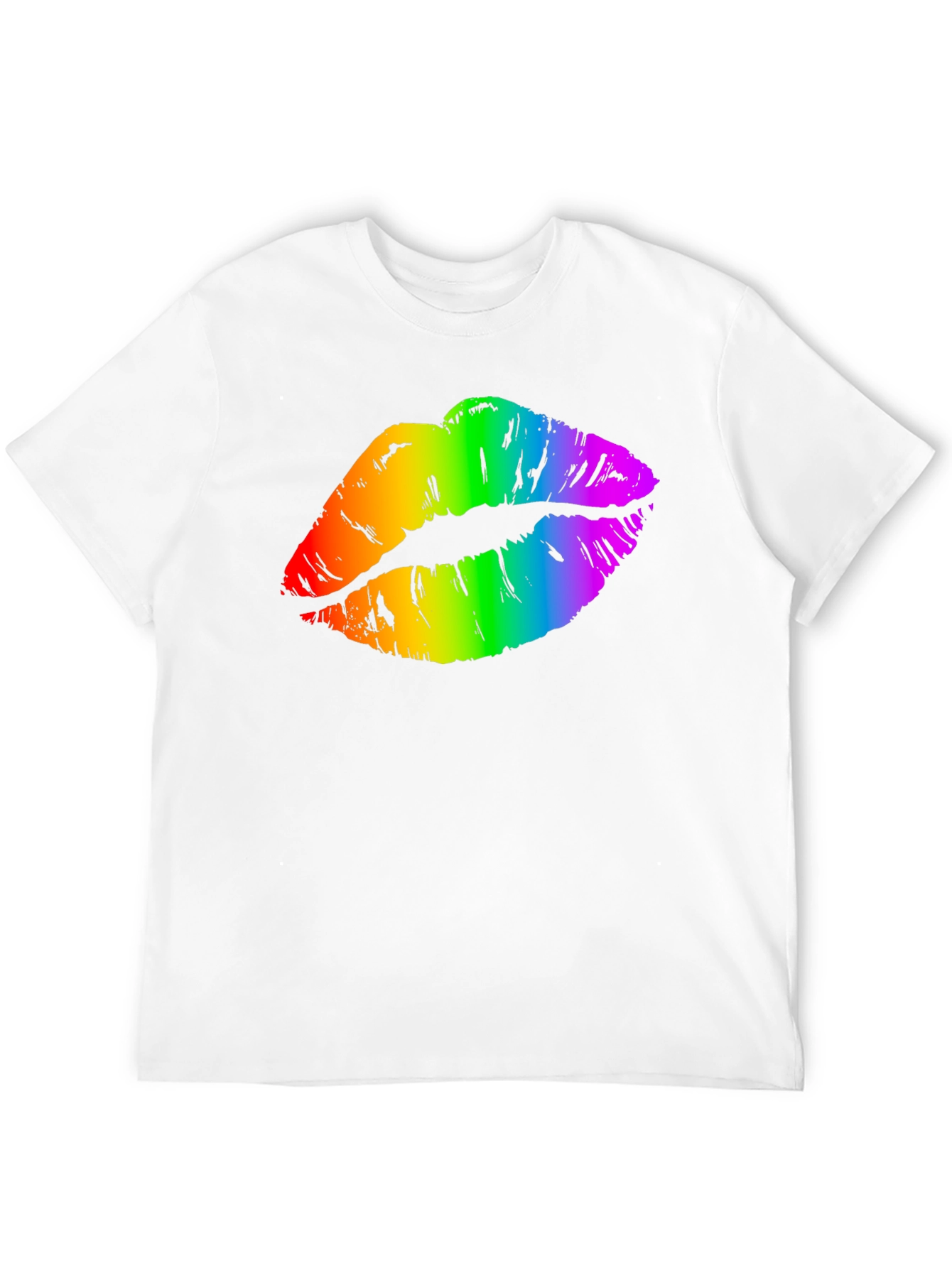 Rainbow Lips Graphic Tee - Pride Month Shirt