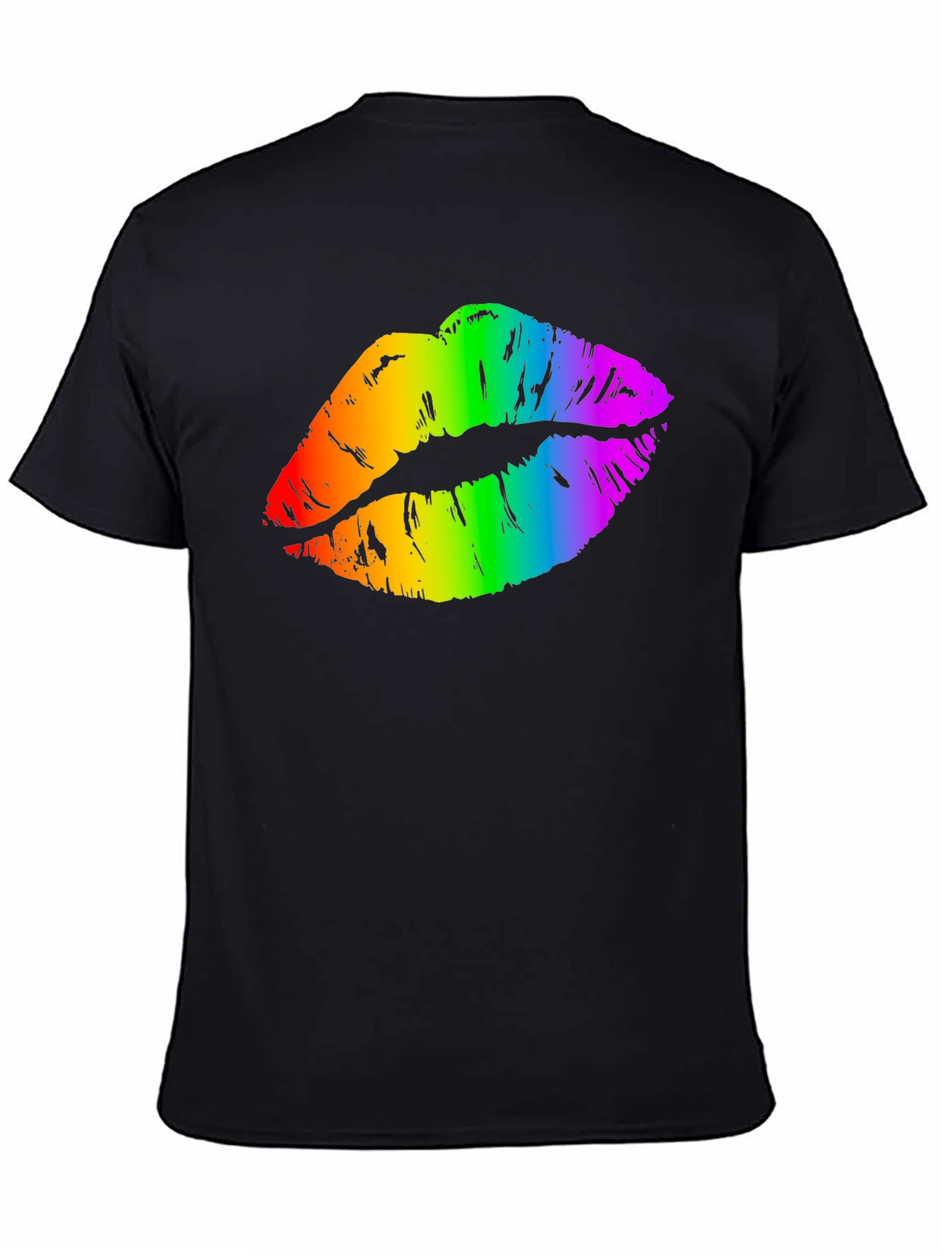 Rainbow Lips Graphic Tee - Pride Month Shirt