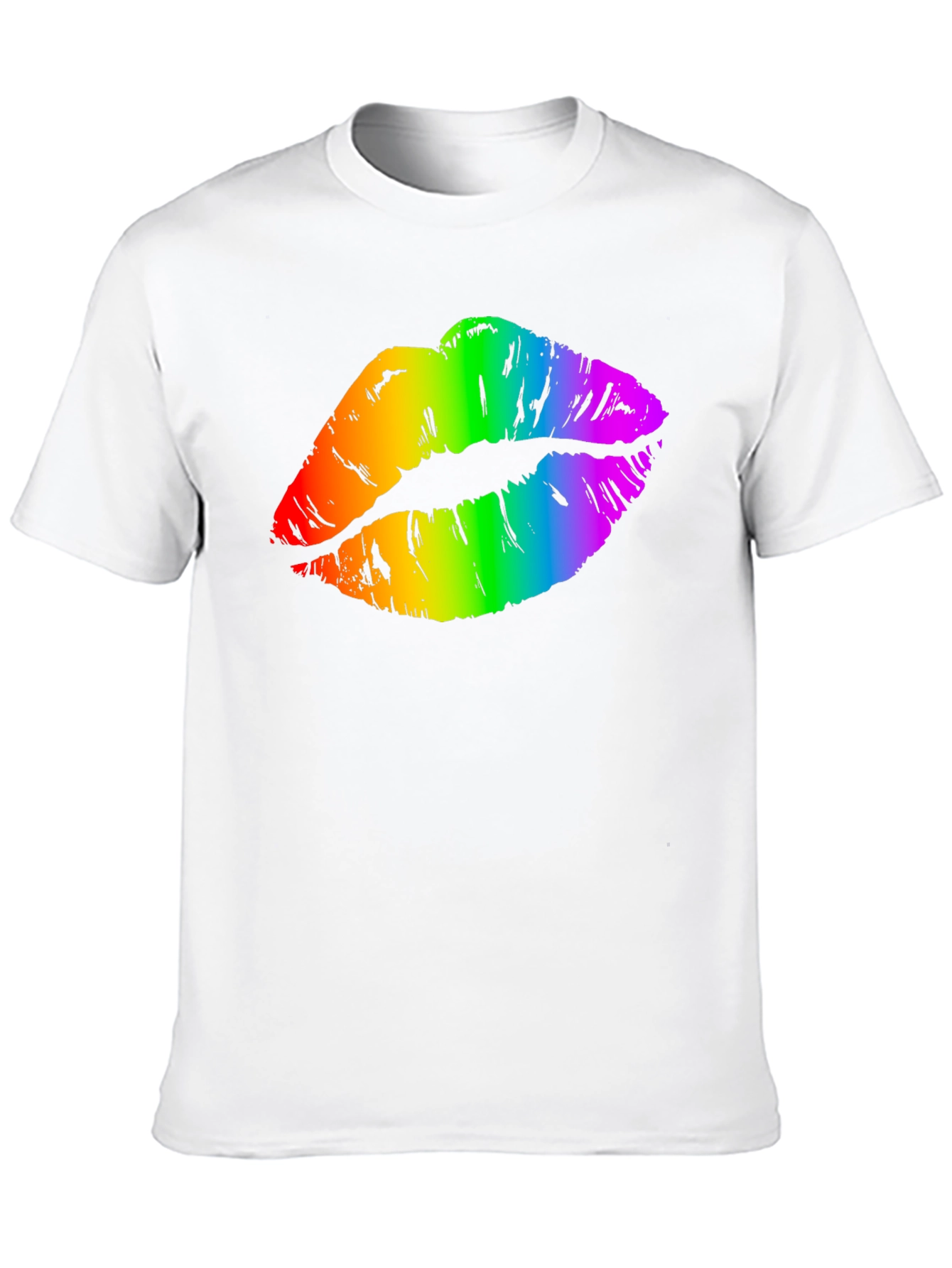 Rainbow Lips Graphic Tee - Pride Month Shirt