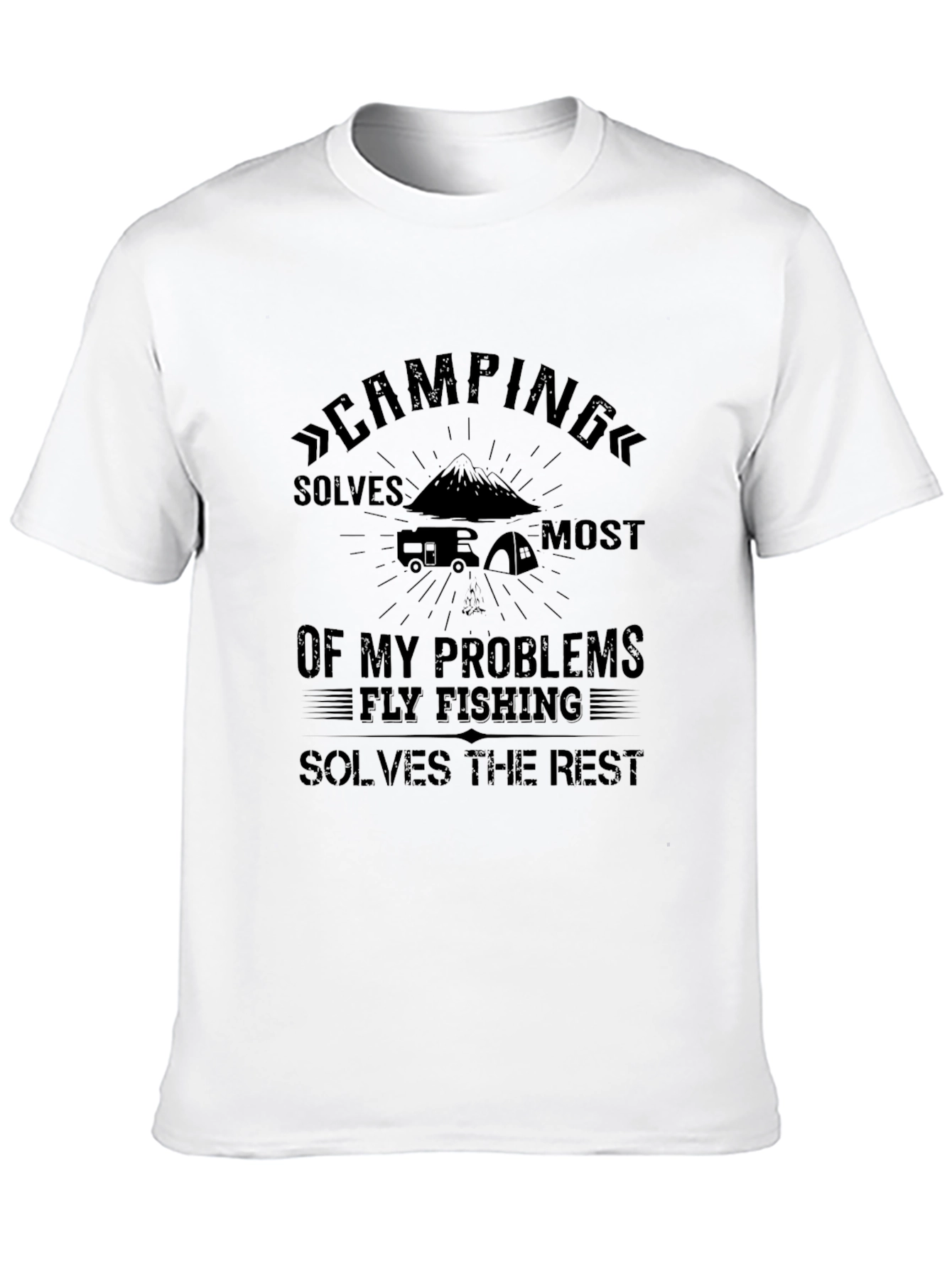 Camping & Fly Fishing T-Shirt