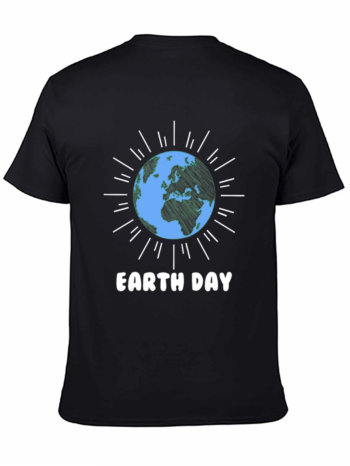 Earth Day T-Shirt - Black Graphic Tee
