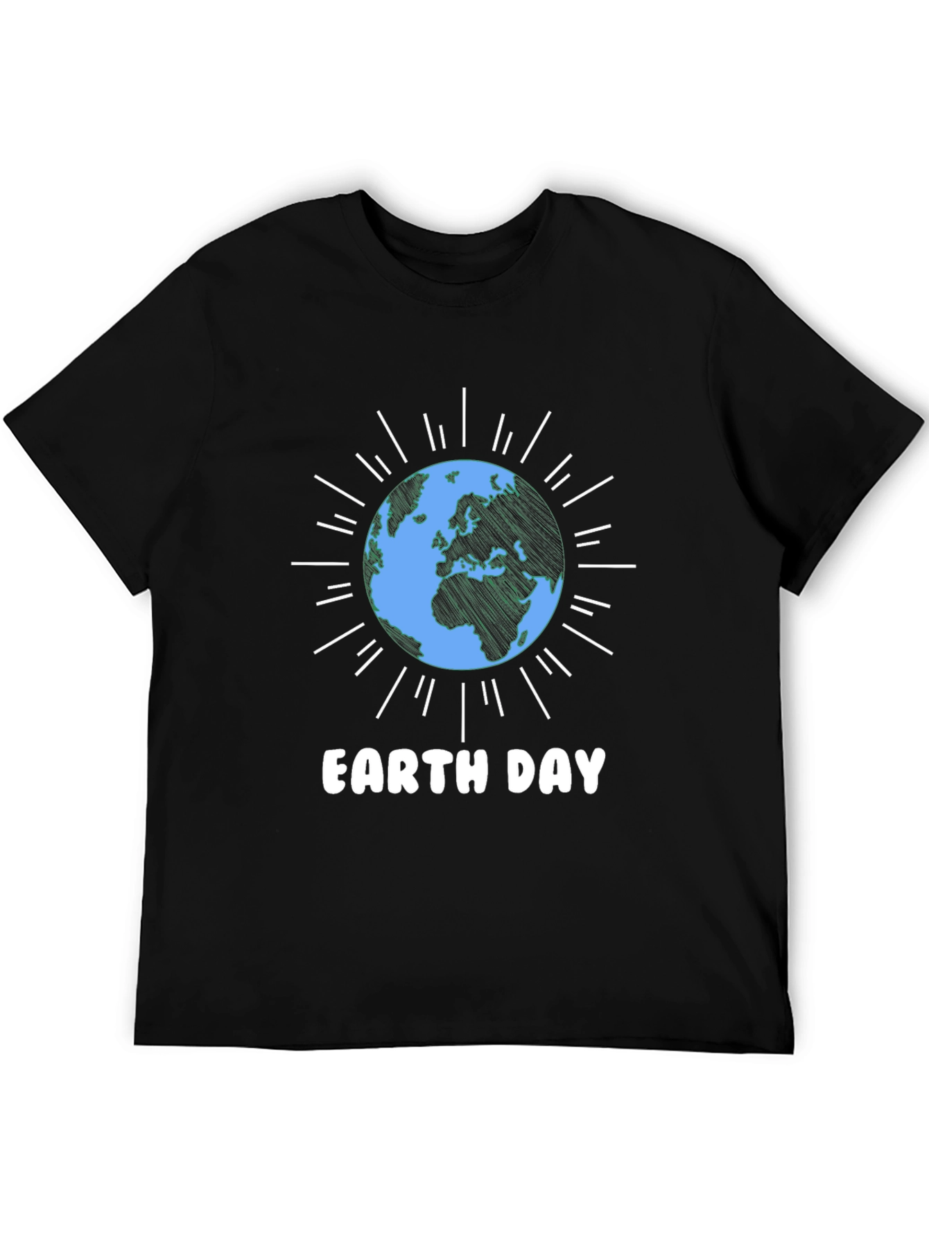 Earth Day T-Shirt - Black Graphic Tee