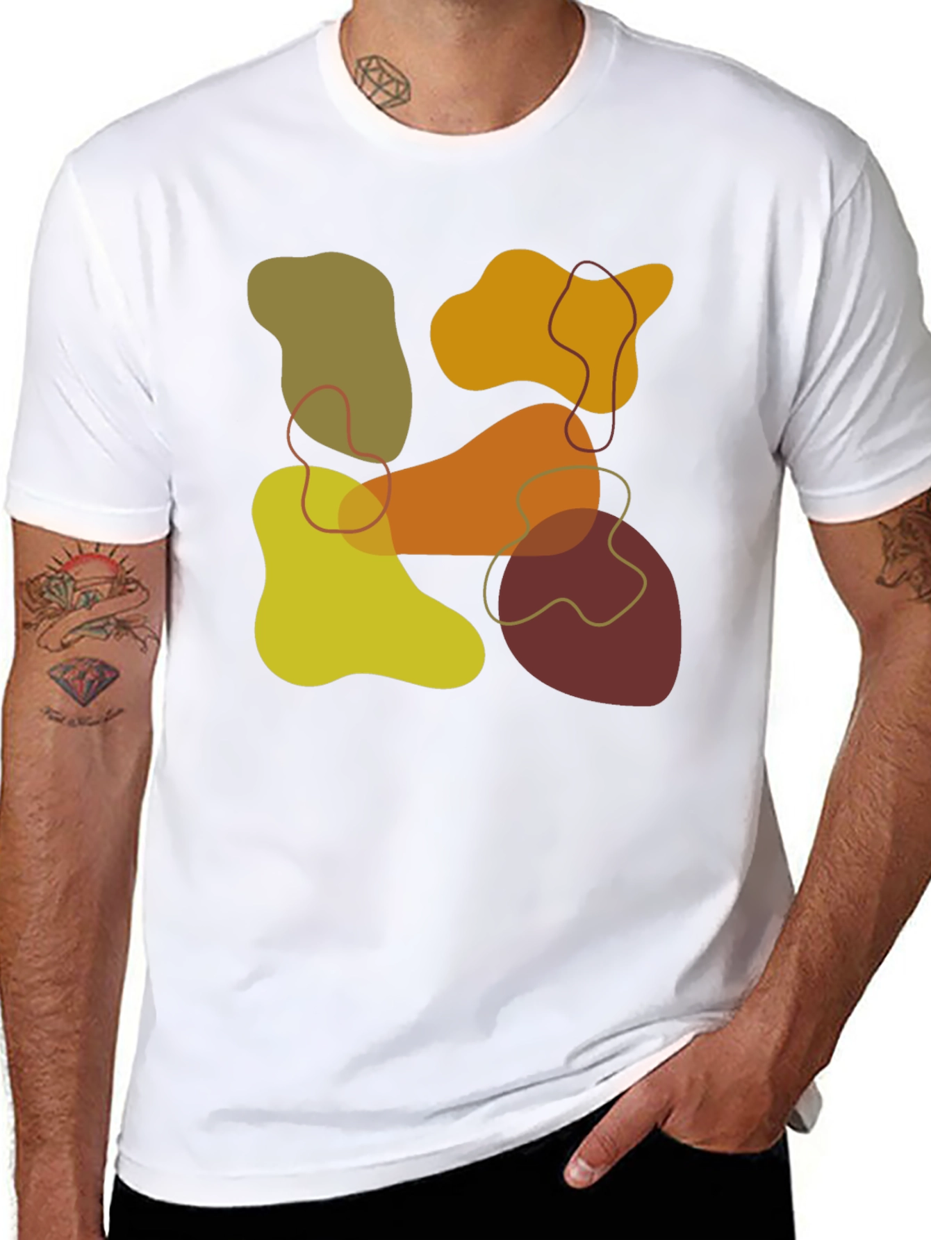 Abstract Geometric T-Shirt - Modern Art Tee