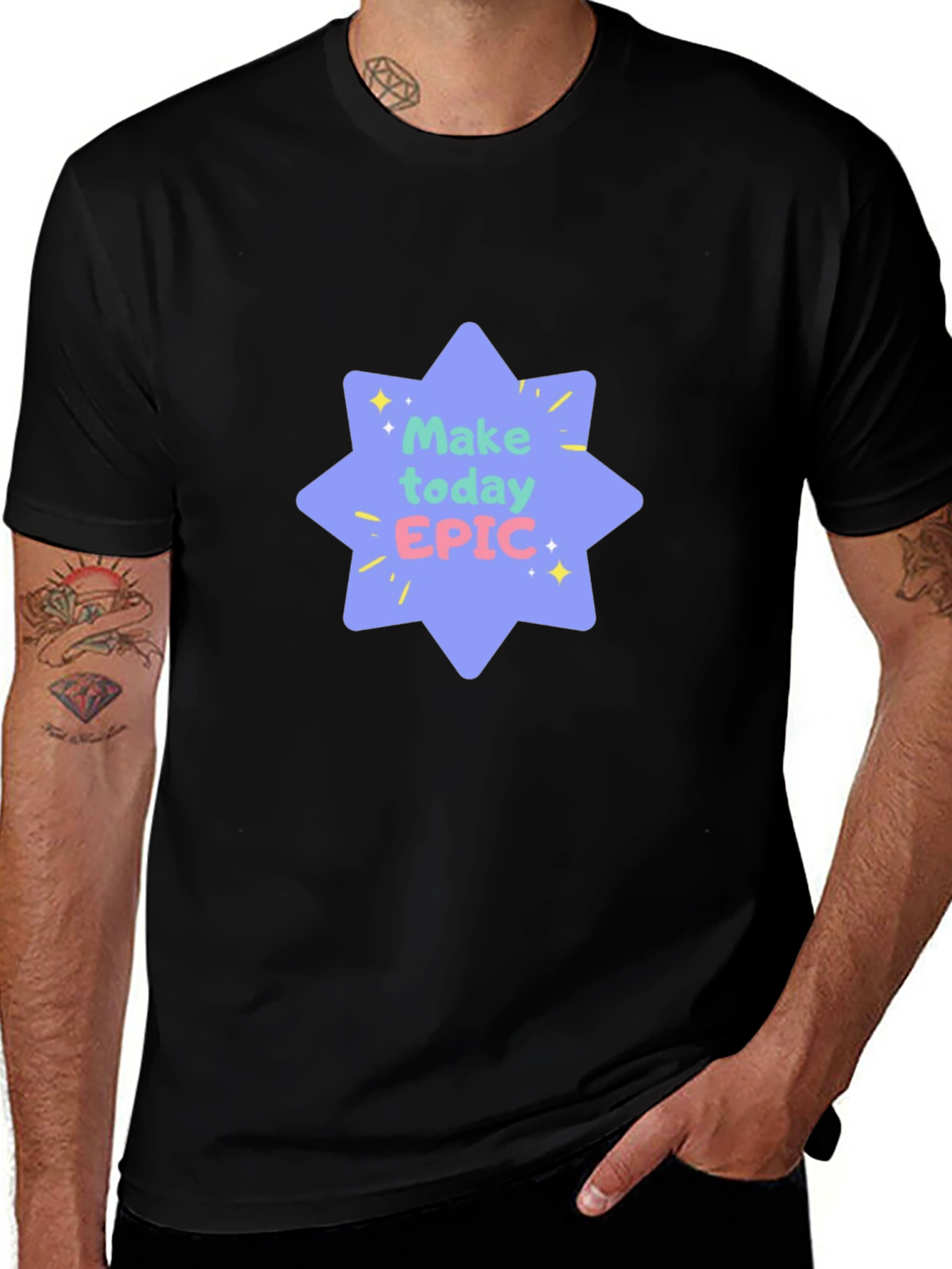 Make Today Epic Black Tee