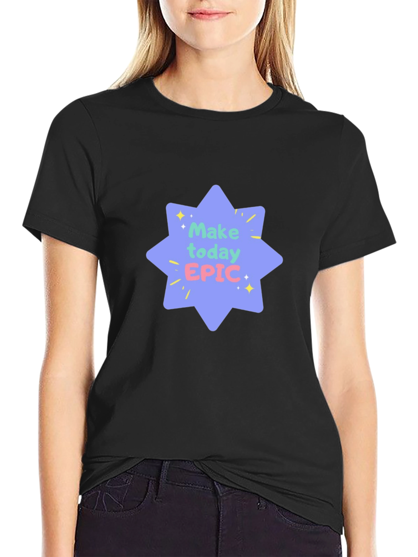 Make Today Epic Black Tee