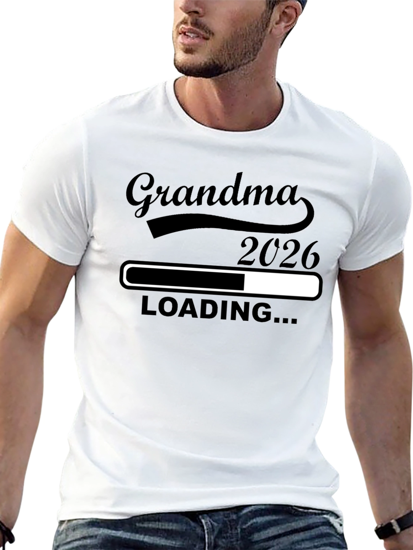Grandma 2026 Loading T-Shirt - Expecting Announcement Tee