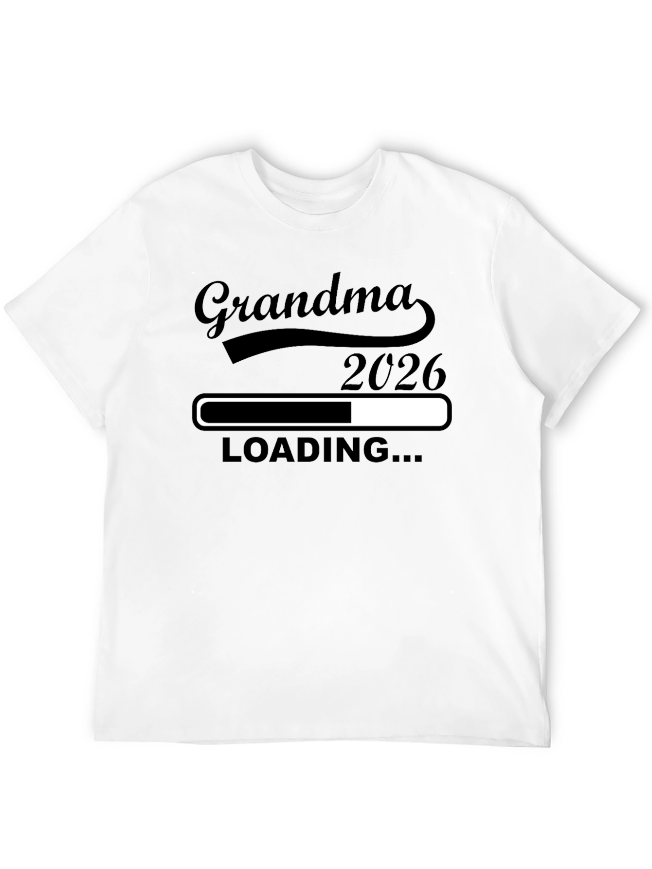 Grandma 2026 Loading T-Shirt - Expecting Announcement Tee