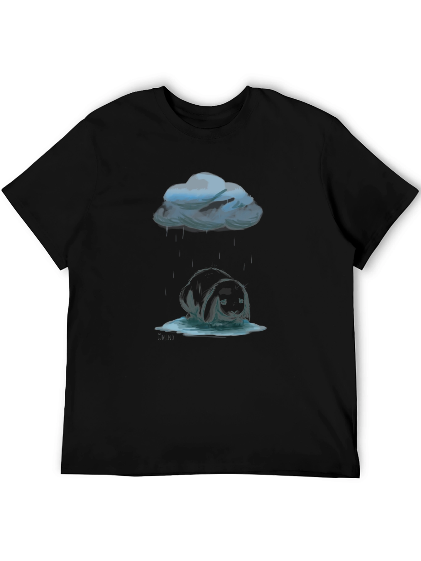 Rainy Day Bunny Tee - Dark Humor T-Shirt