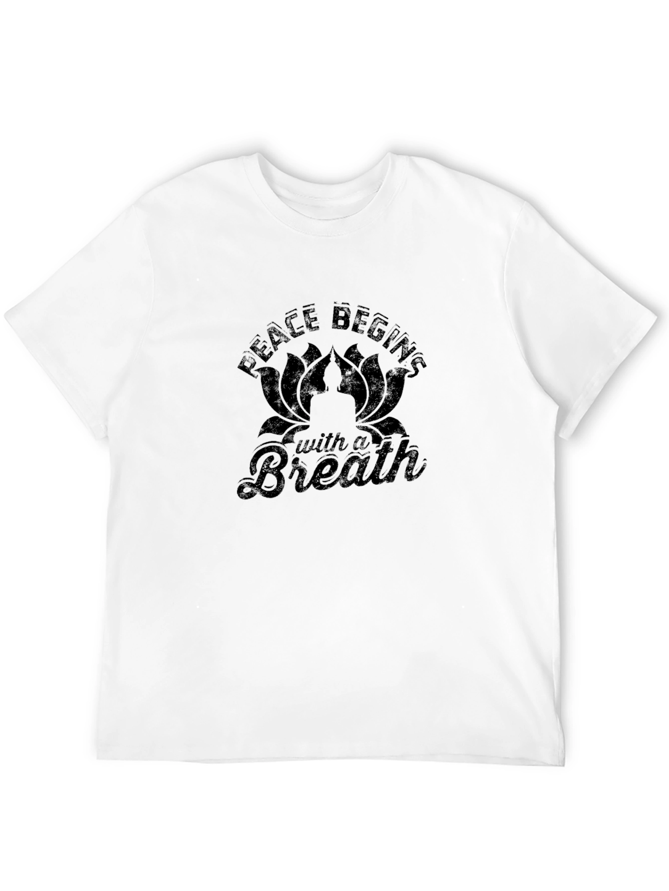 Peace Begins With A Breath Graphic Tee