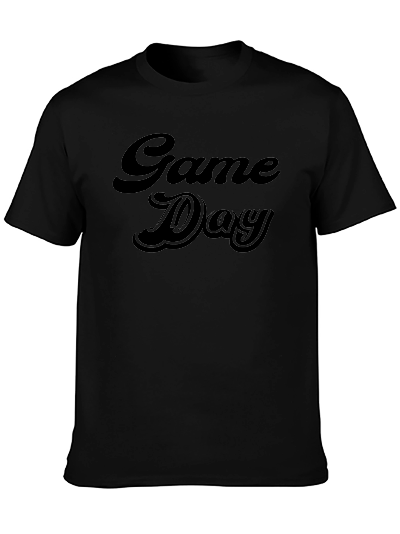 Game Day Black Graphic Tee