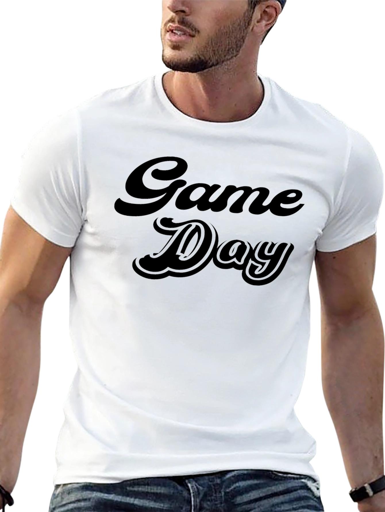 Game Day Black Graphic Tee
