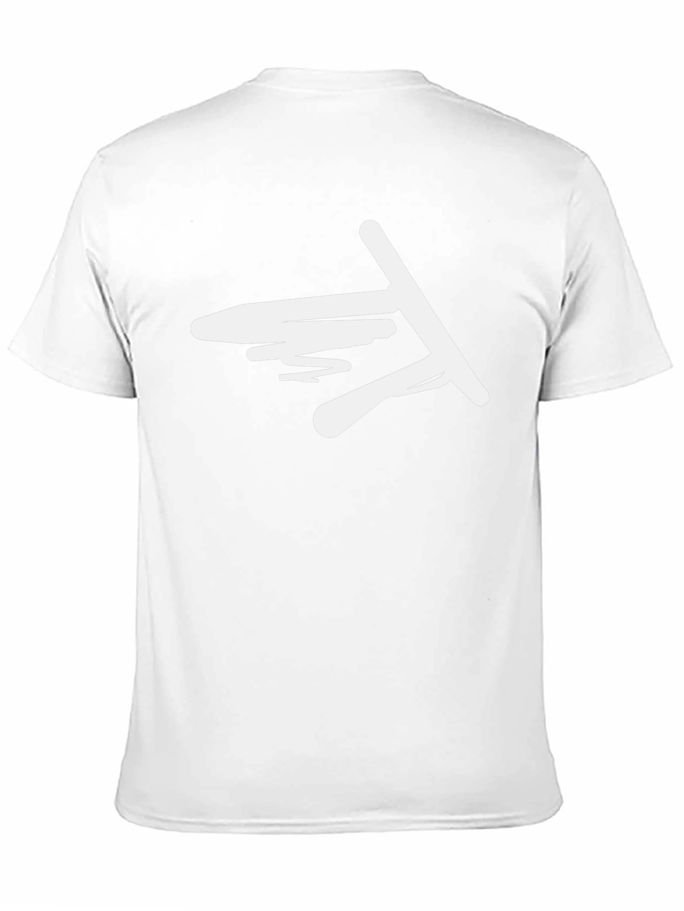 Abstract Graphic Tee - Black Casual Cotton Shirt
