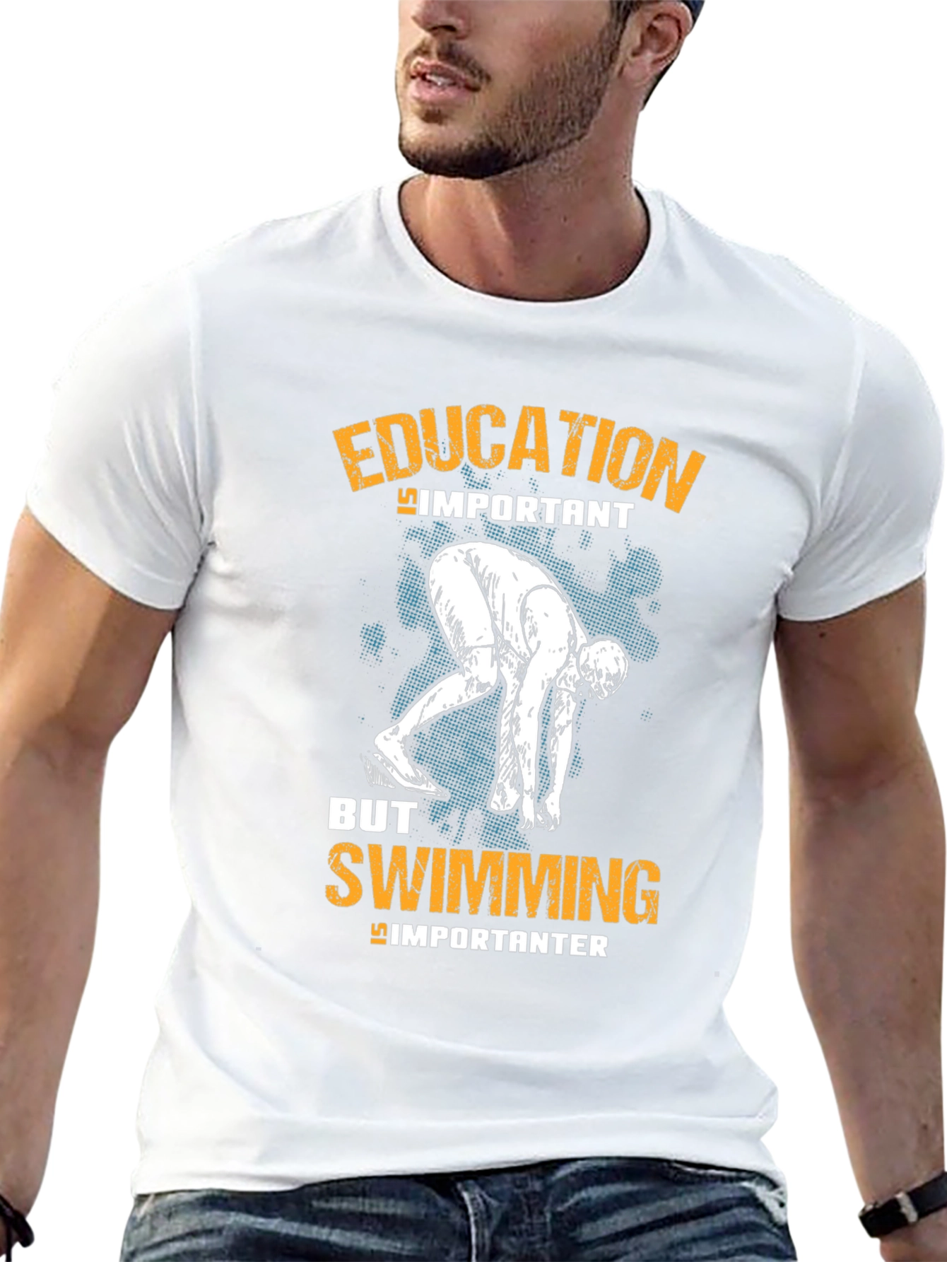 Education But Swimming Importanter T-Shirt