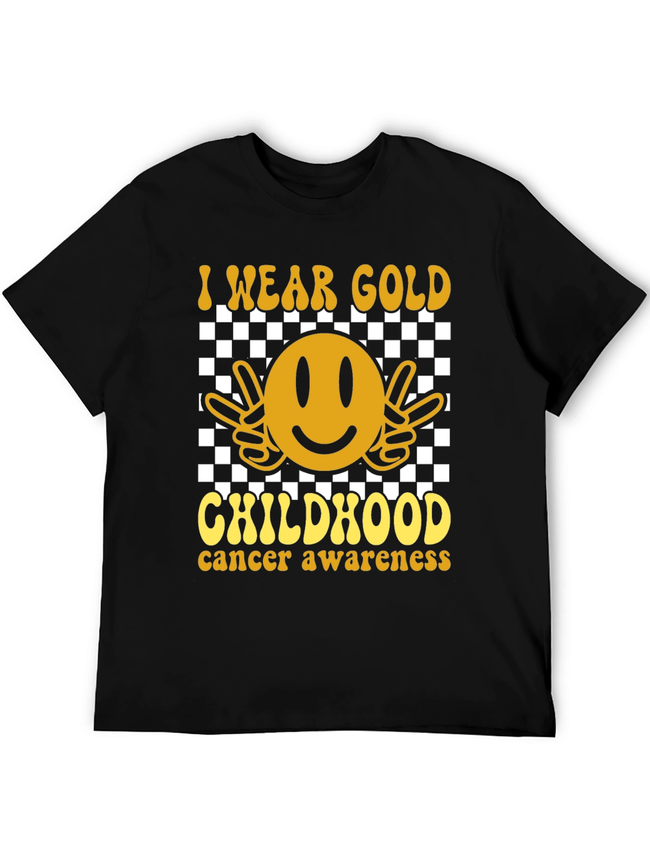 I Wear Gold Childhood Cancer Awareness Tee