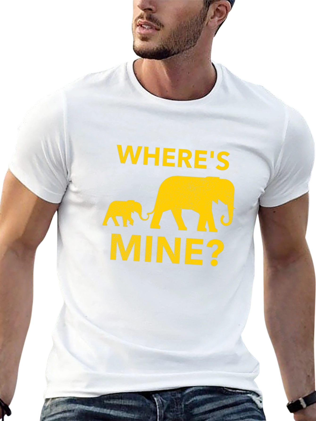 Wheres Mine? Elephant Graphic Print Tee