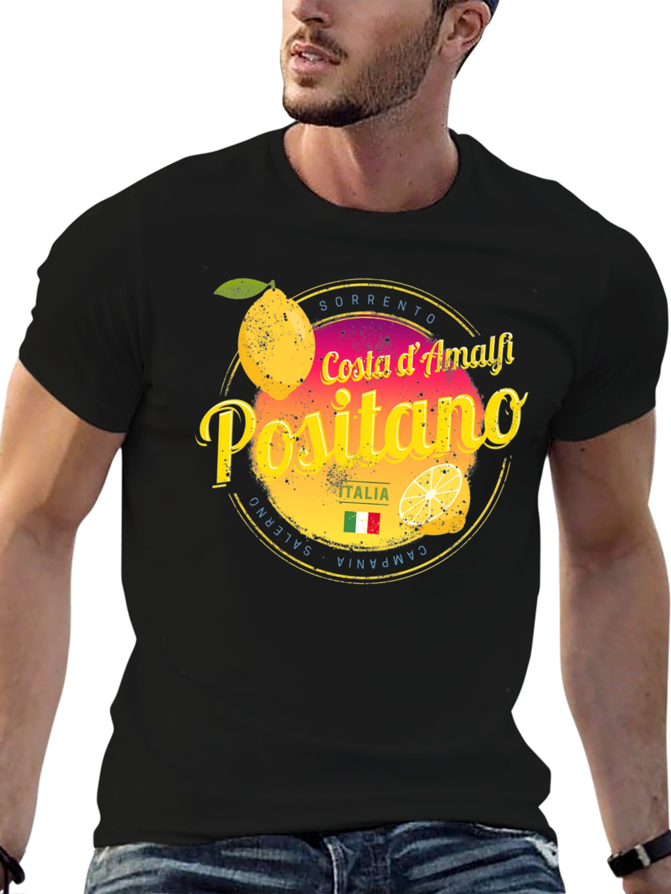 Positano Italy T-Shirt | Amalfi Coast Souvenir Tee