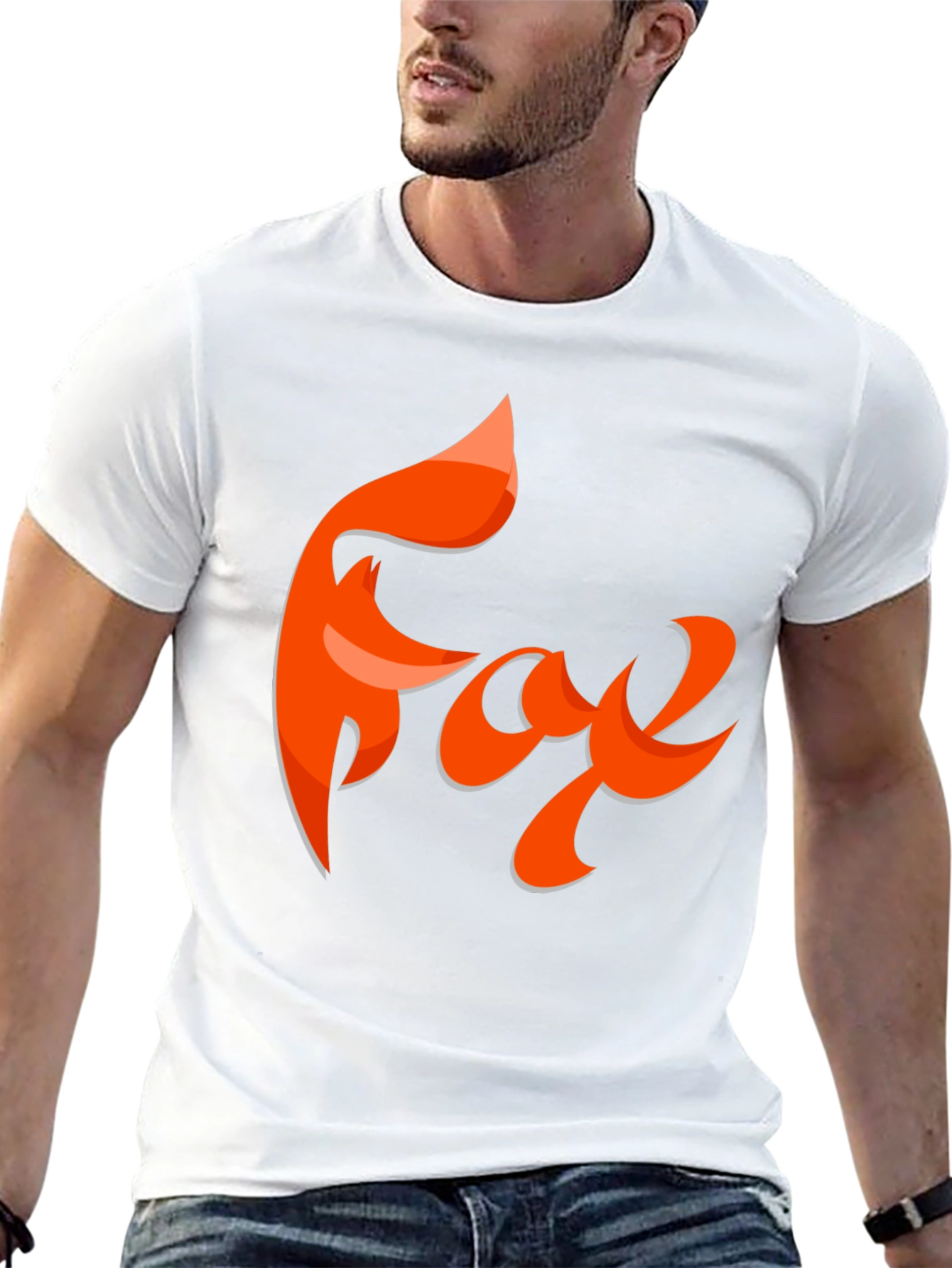 Fox Graphic T-Shirt - Black