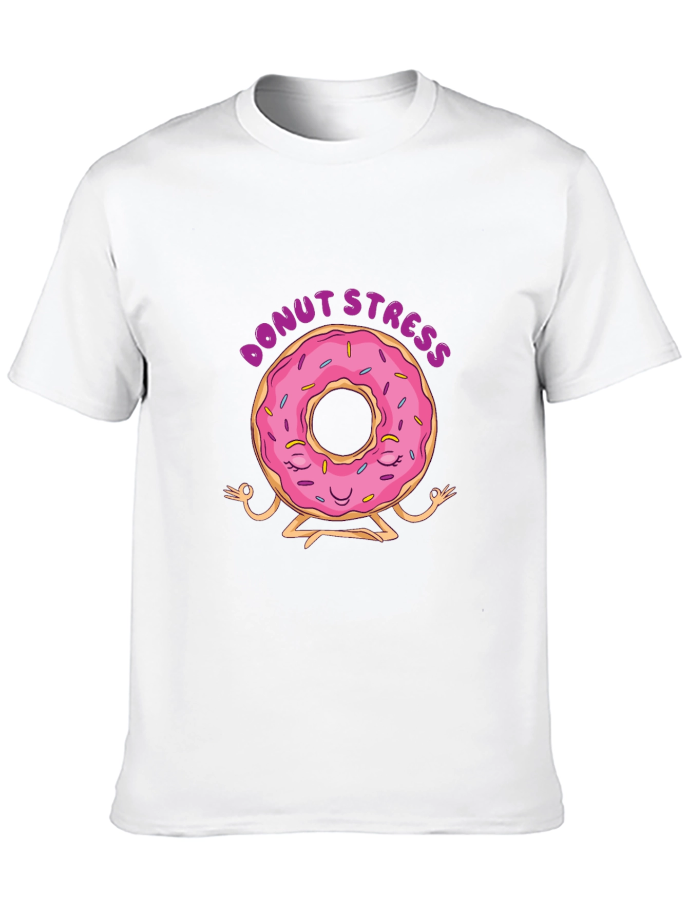 Donut Stress T-Shirt - Funny Yoga Relaxation Tee