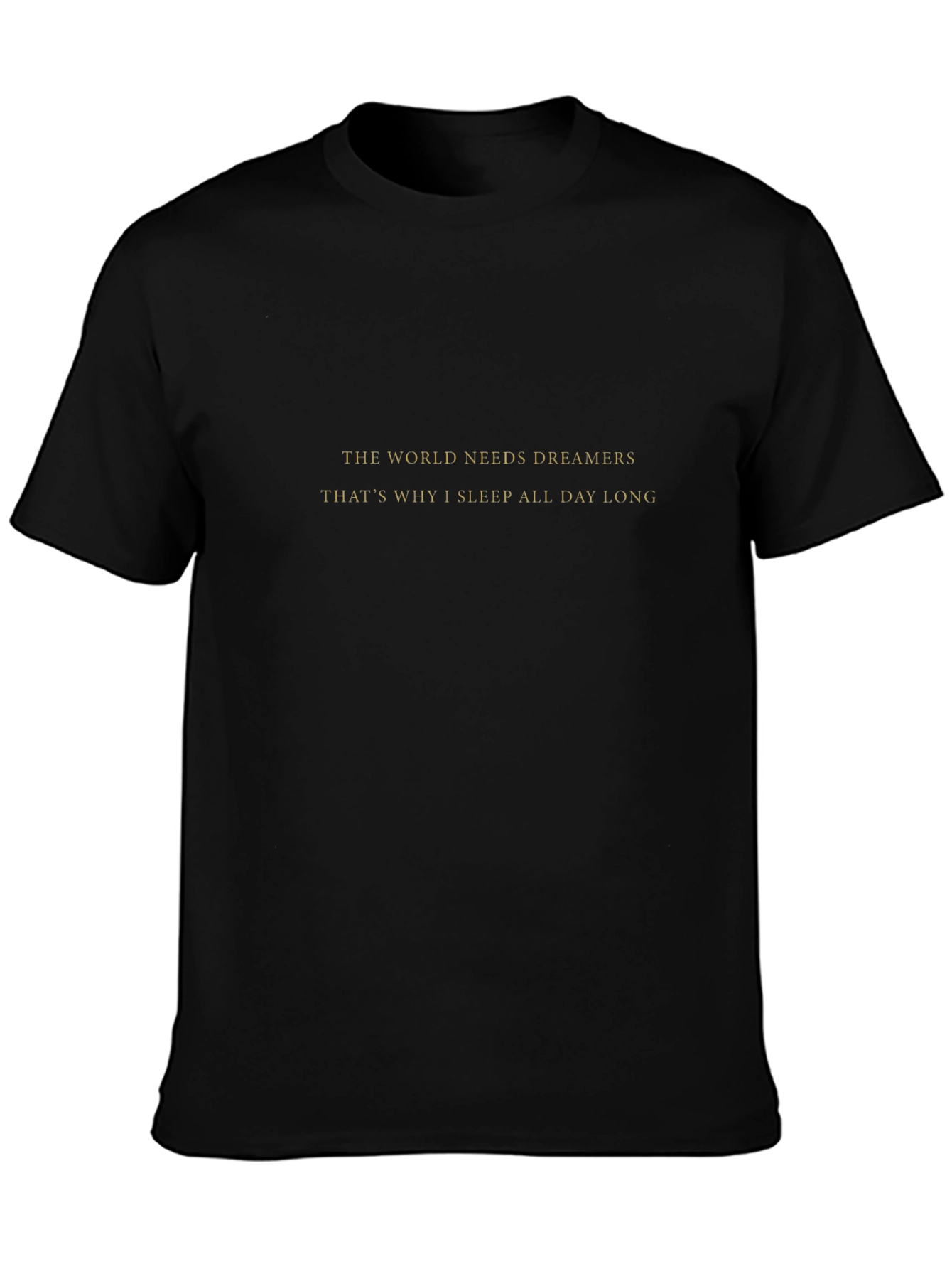 Dreamer Graphic Tee - Black Cotton Crew Neck T-Shirt