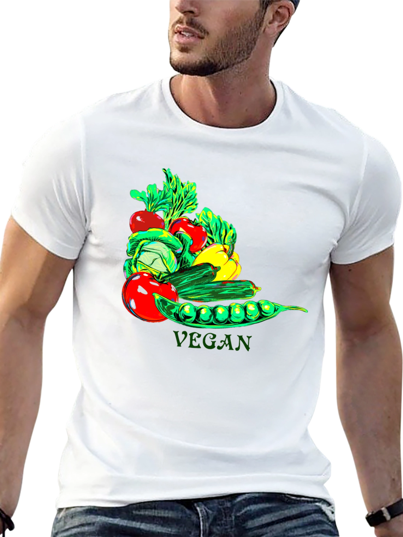 Vegan Graphic Tee - Stylish and Comfortable