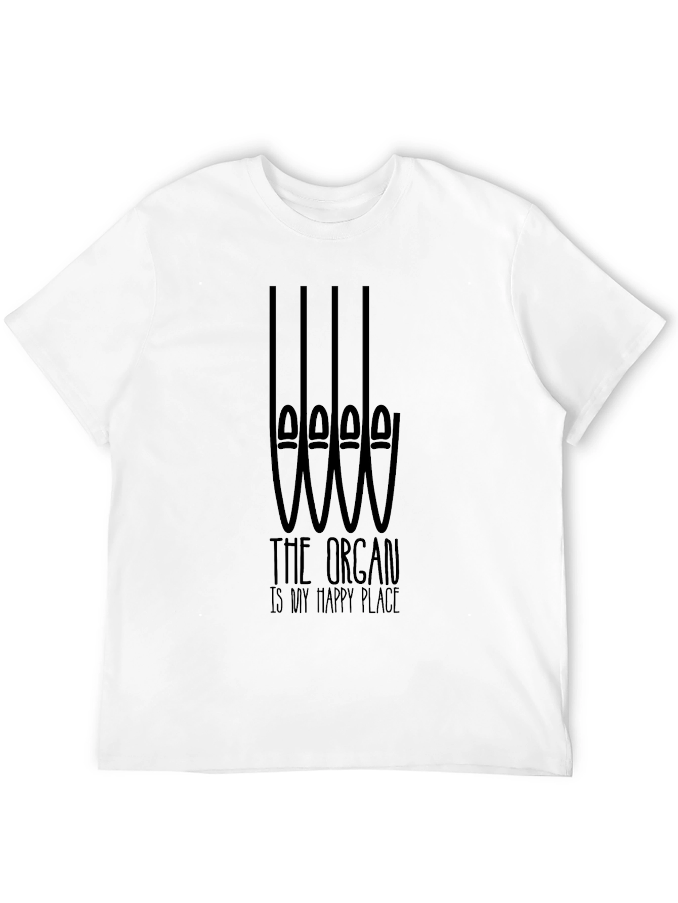 Organ Music Lover T-Shirt: Happy Place Tee