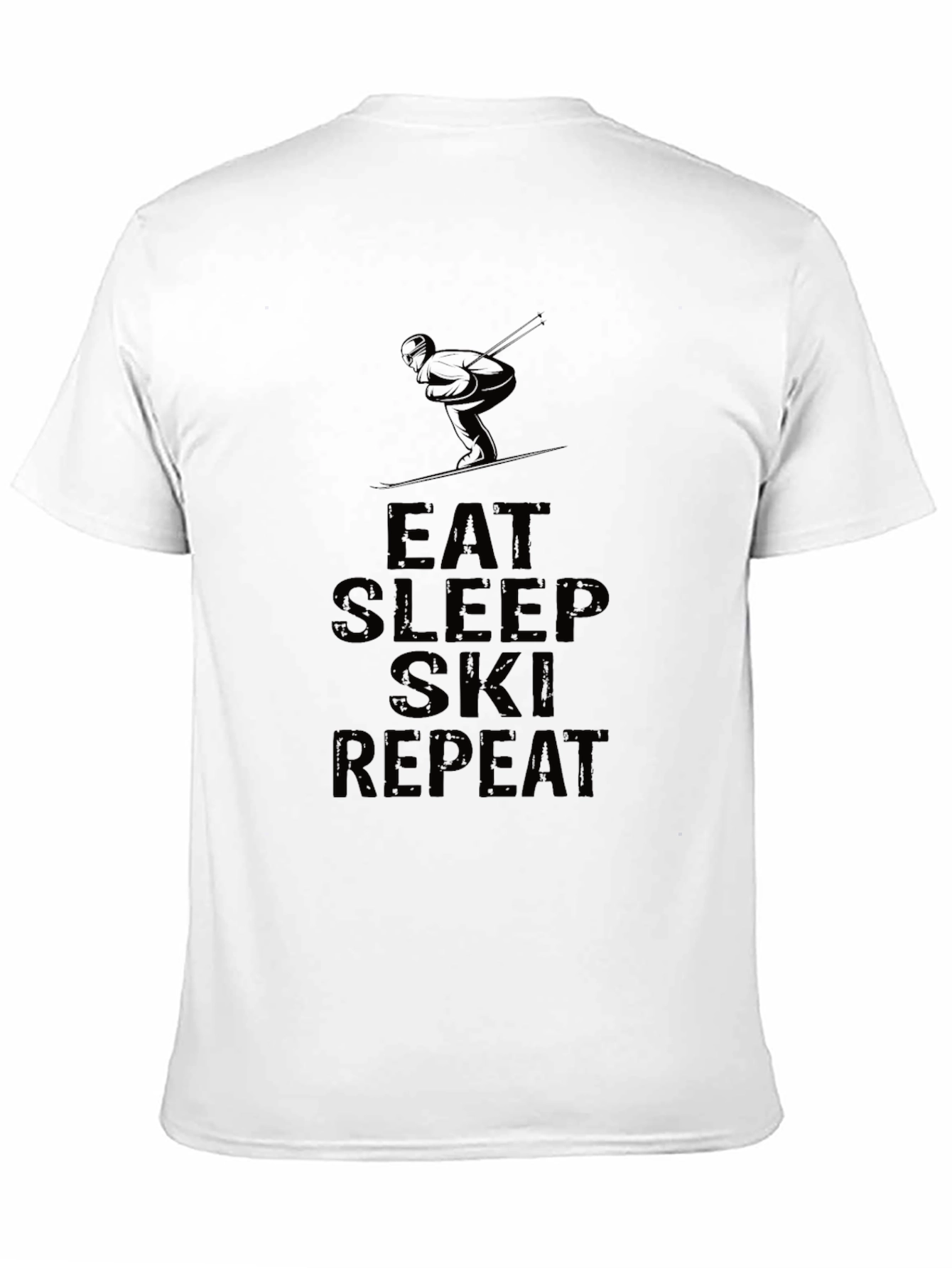 Eat Sleep Ski Repeat Graphic T-Shirt