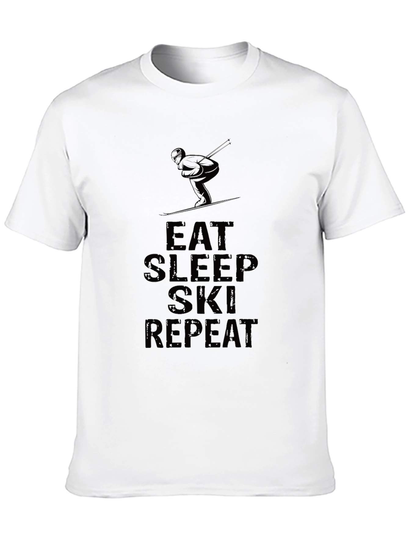 Eat Sleep Ski Repeat Graphic T-Shirt