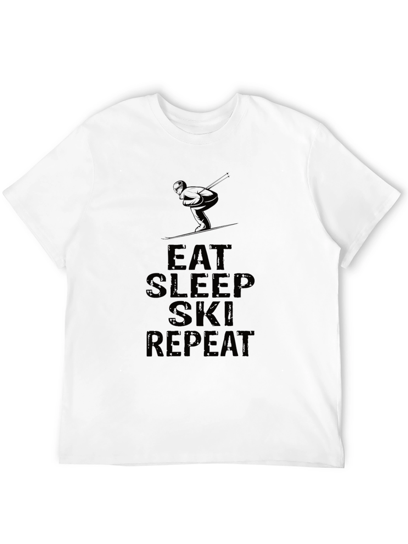 Eat Sleep Ski Repeat Graphic T-Shirt