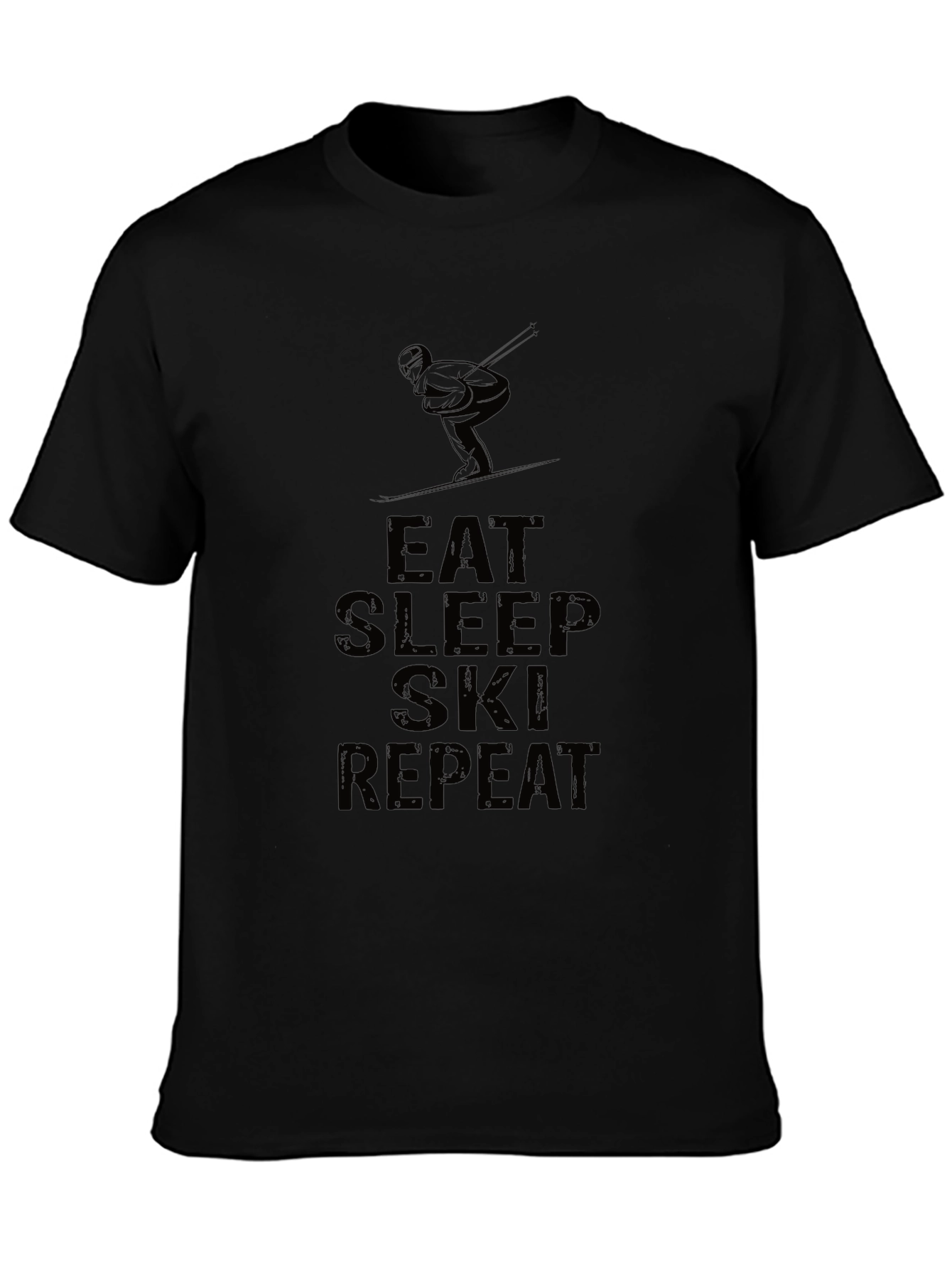 Eat Sleep Ski Repeat Graphic T-Shirt