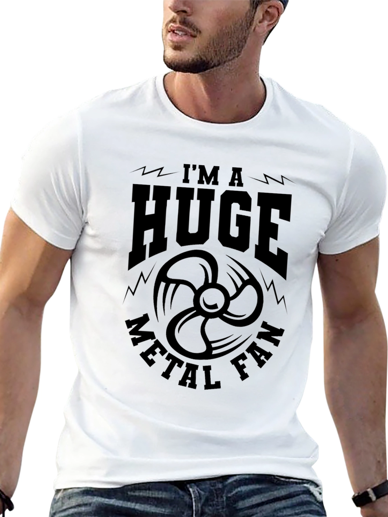 Im A Huge Metal Fan Graphic T-Shirt