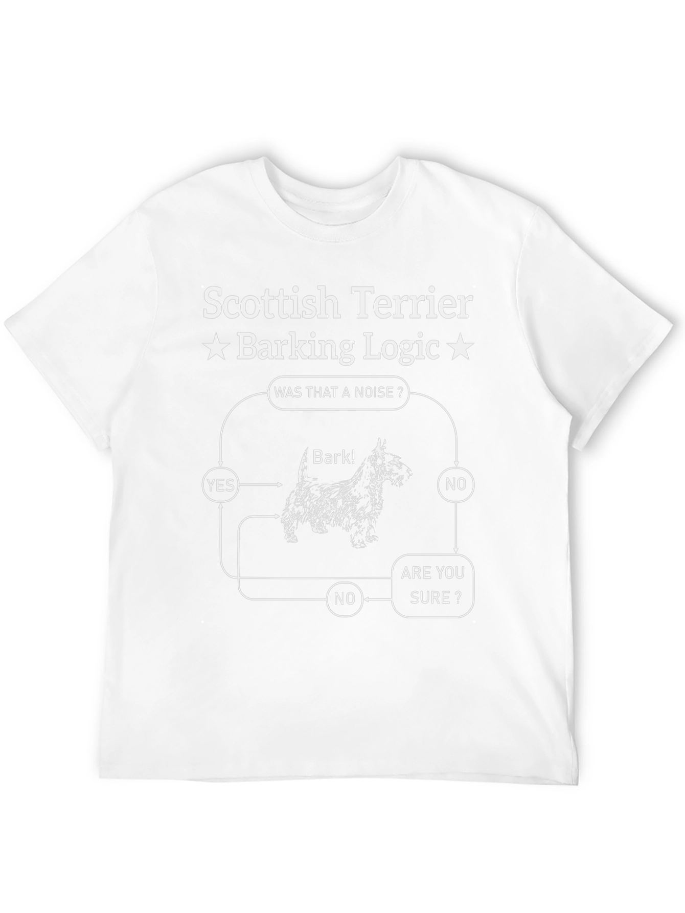 Scottish Terrier Barking Logic T-Shirt