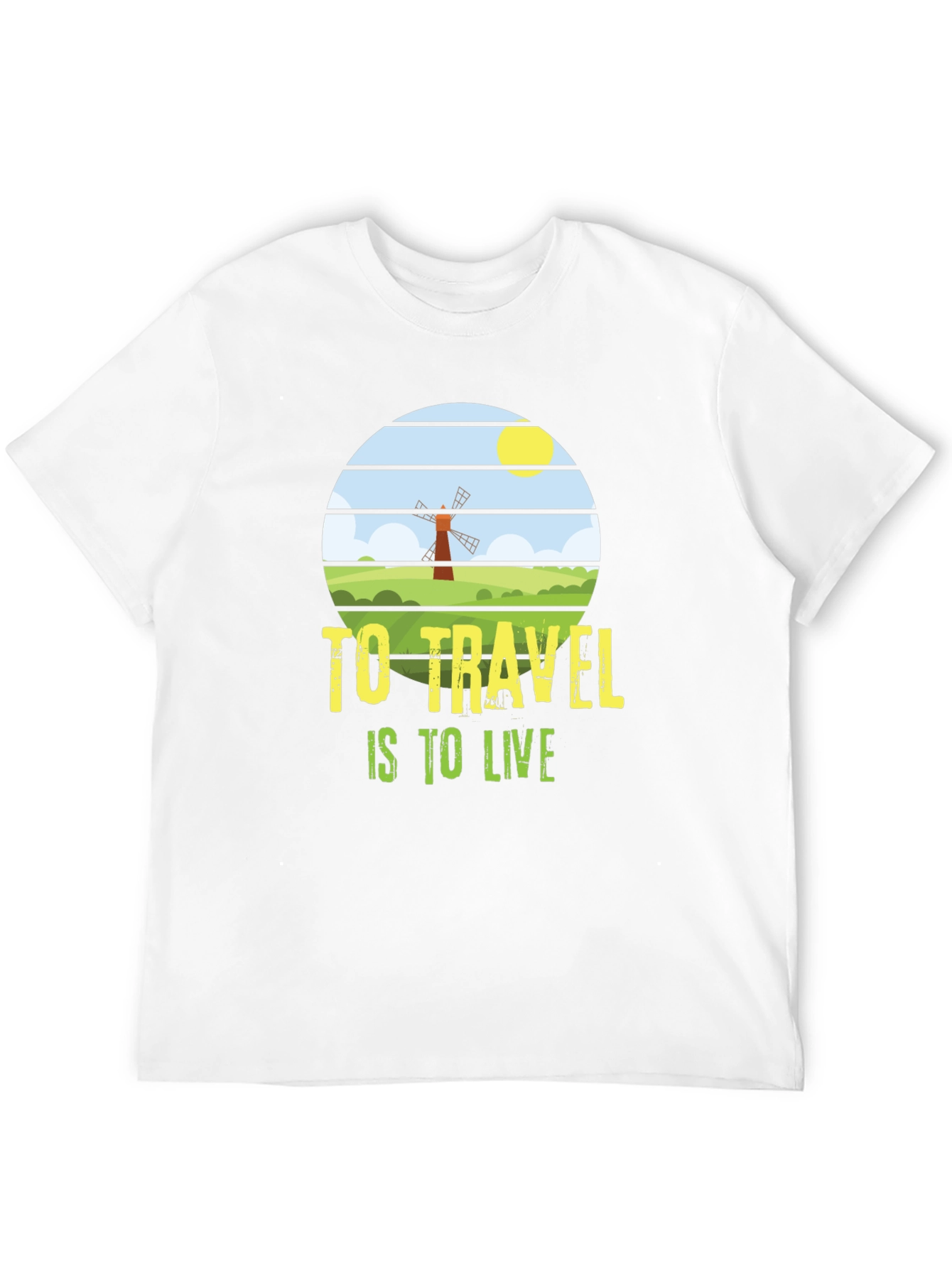 Travel is to Live T-Shirt - Black Graphic Tee