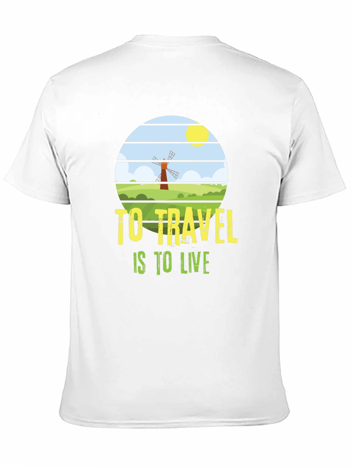 Travel is to Live T-Shirt - Black Graphic Tee